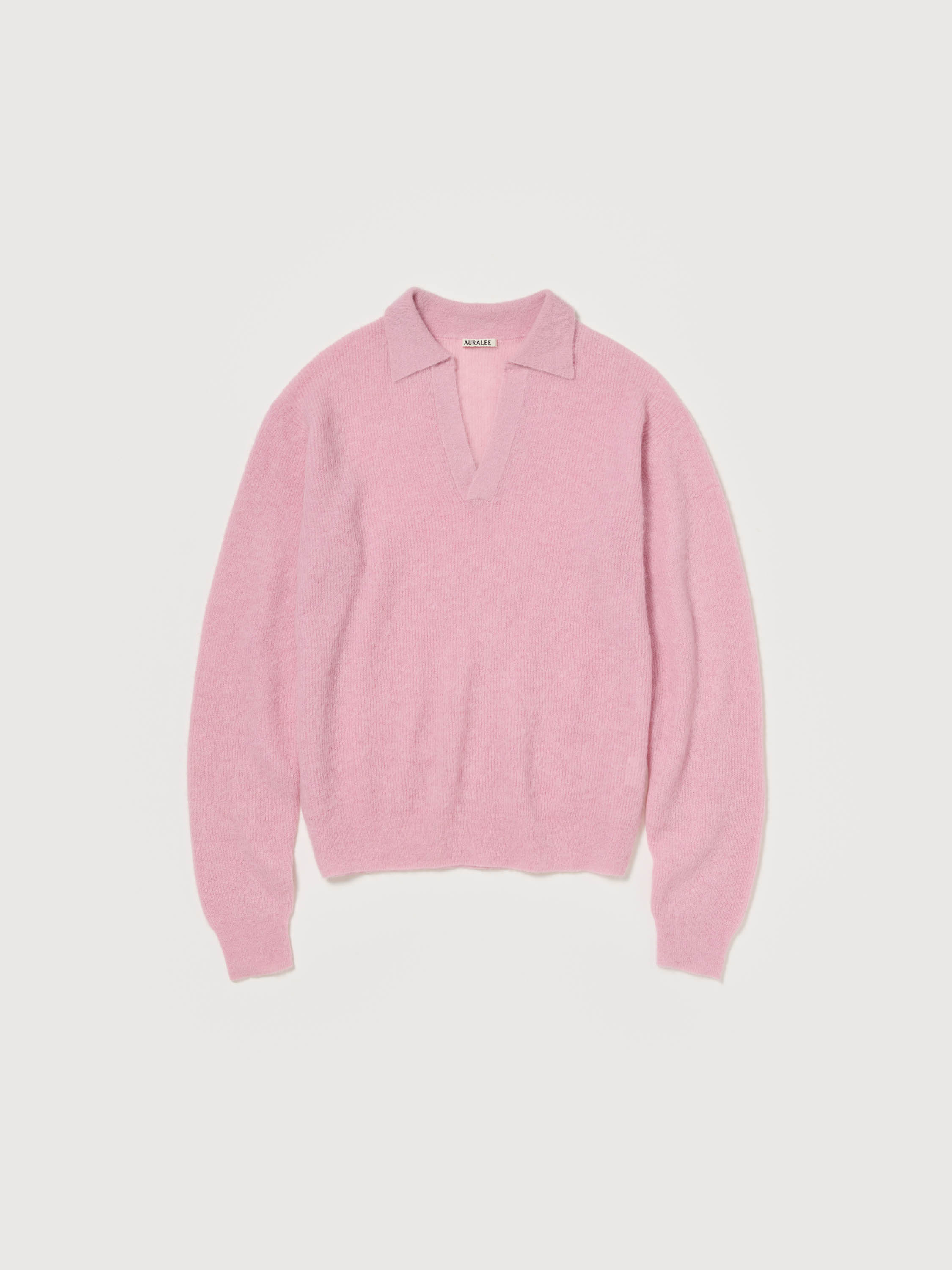BABY SURI ALPACA SHEER KNIT SKIPPER POLO 詳細画像 PINK 1