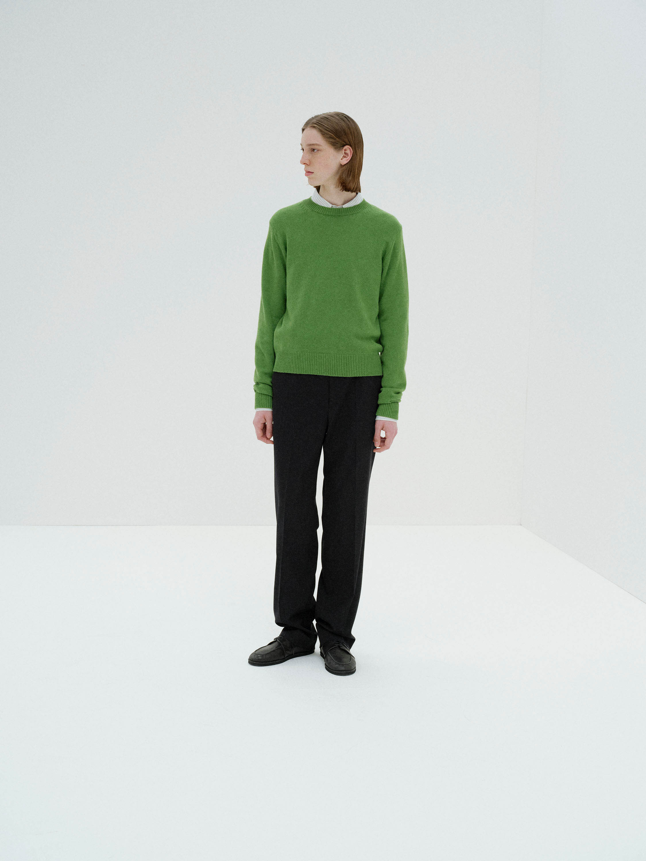 LIGHT CASHMERE KNIT P/O 詳細画像 GREEN 2