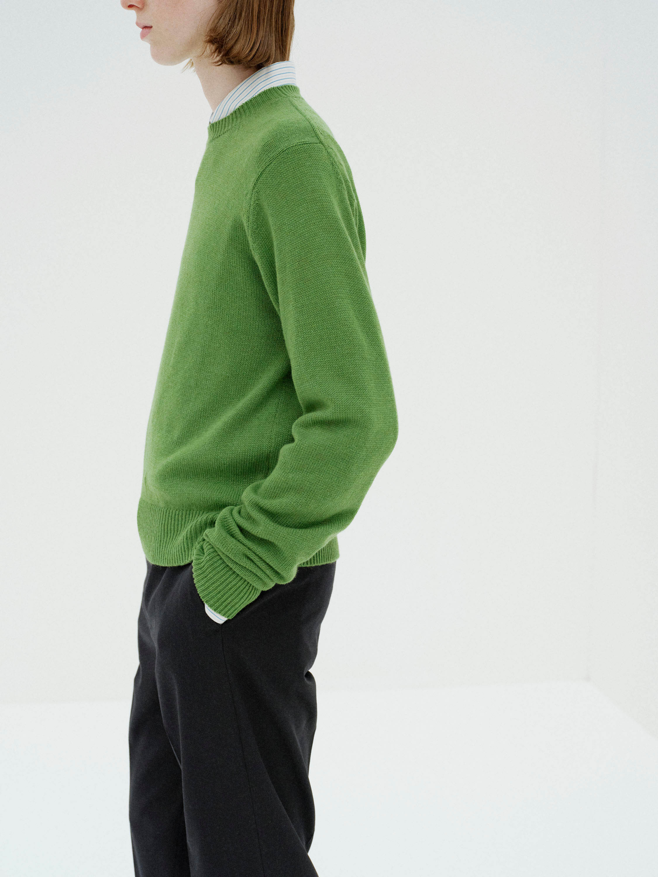 LIGHT CASHMERE KNIT P/O 詳細画像 GREEN 3