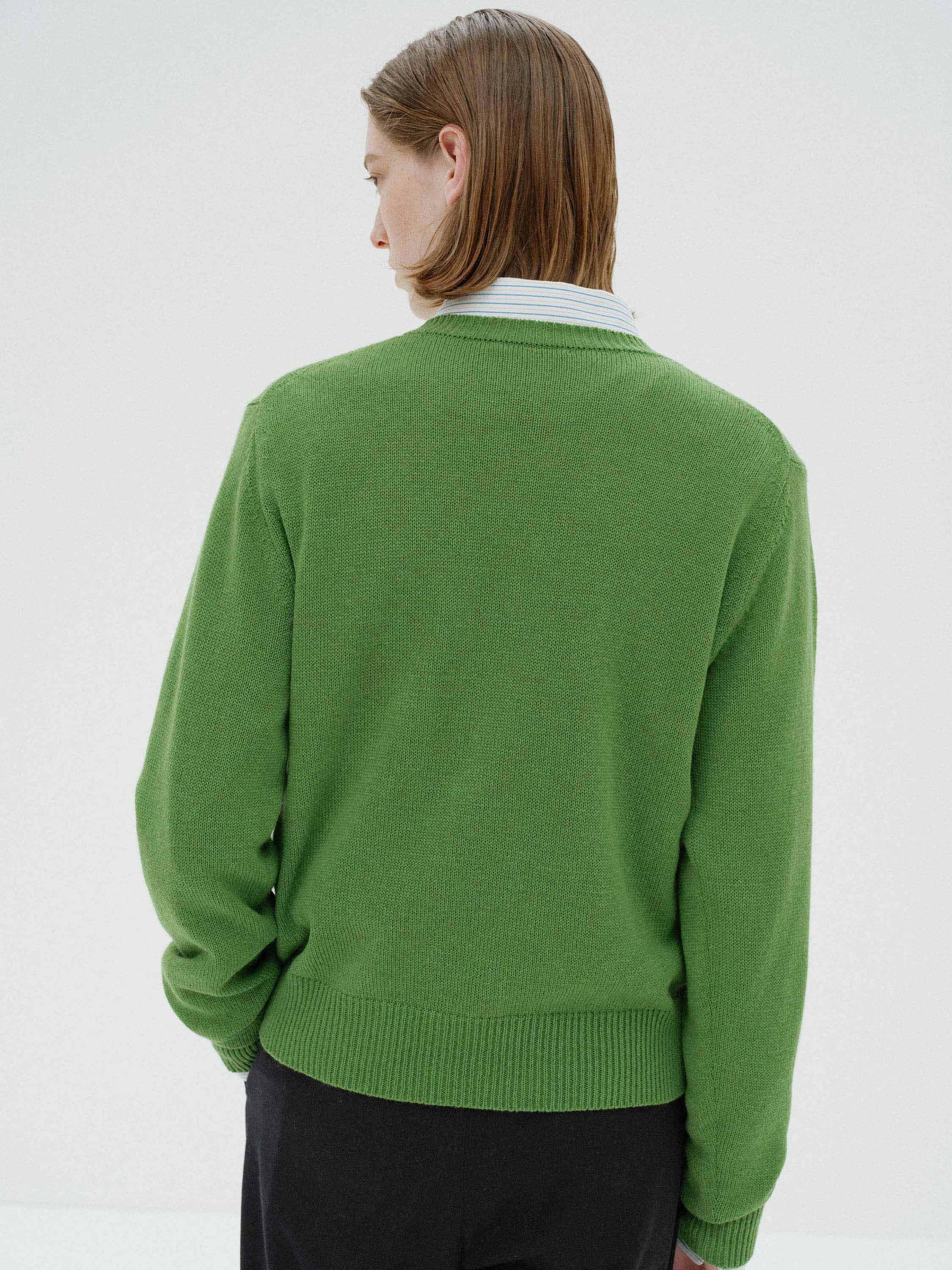 LIGHT CASHMERE KNIT P/O 詳細画像 GREEN 4