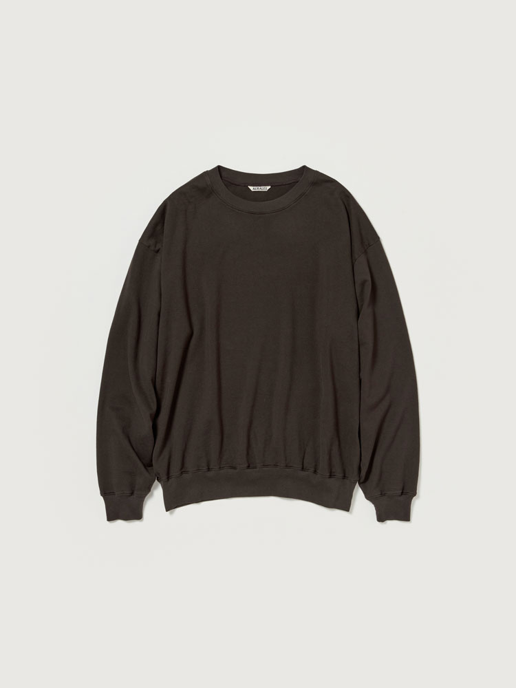 新品 AURALEE HIGH GAUGE SWEAT DARK BROWN Super High Gauge Sweat P/O
