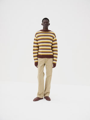 CASHMERE JACQUARD KNIT P/O