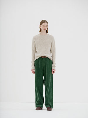 PIGMENT DYED FINX CORDUROY WIDE 5P PANTS