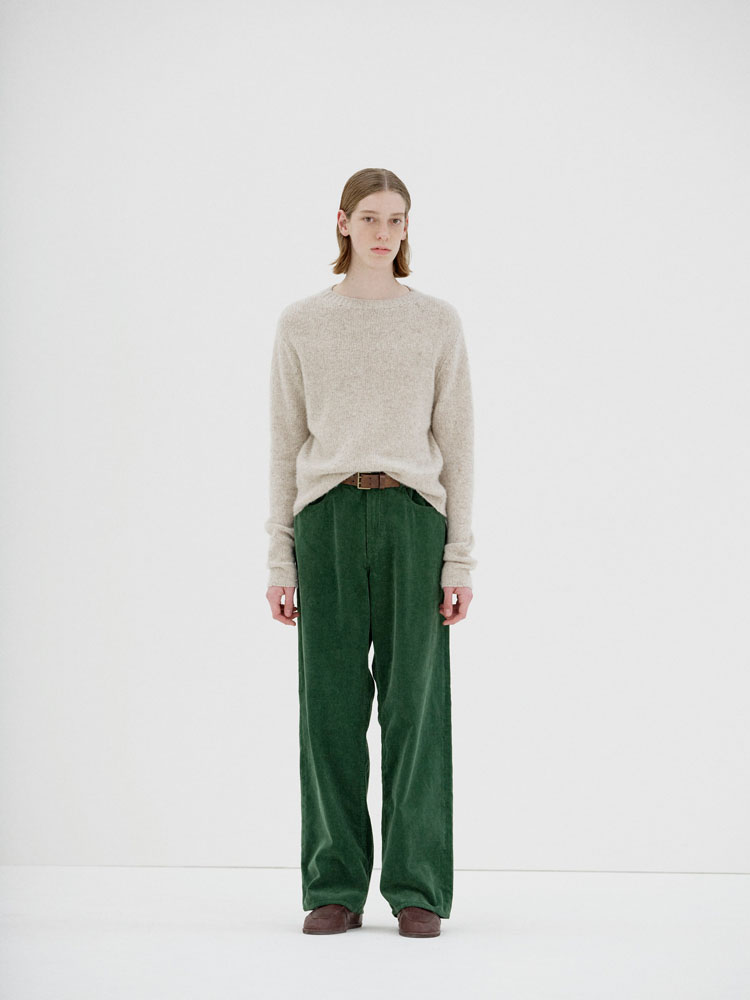 PIGMENT DYED FINX CORDUROY WIDE 5P PANTS