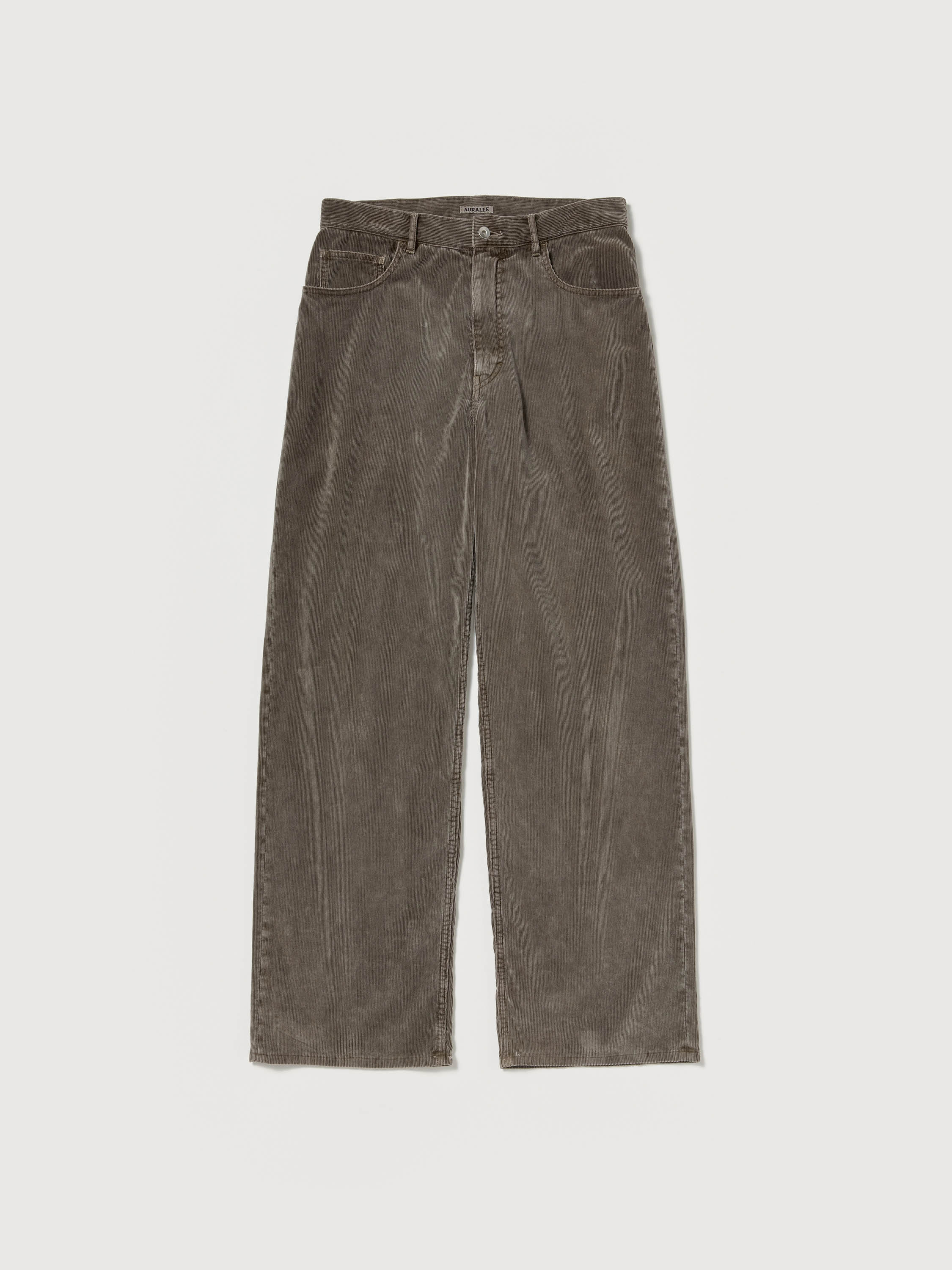 PIGMENT DYED FINX CORDUROY WIDE 5P PANTS 詳細画像 OLIVE BROWN 1