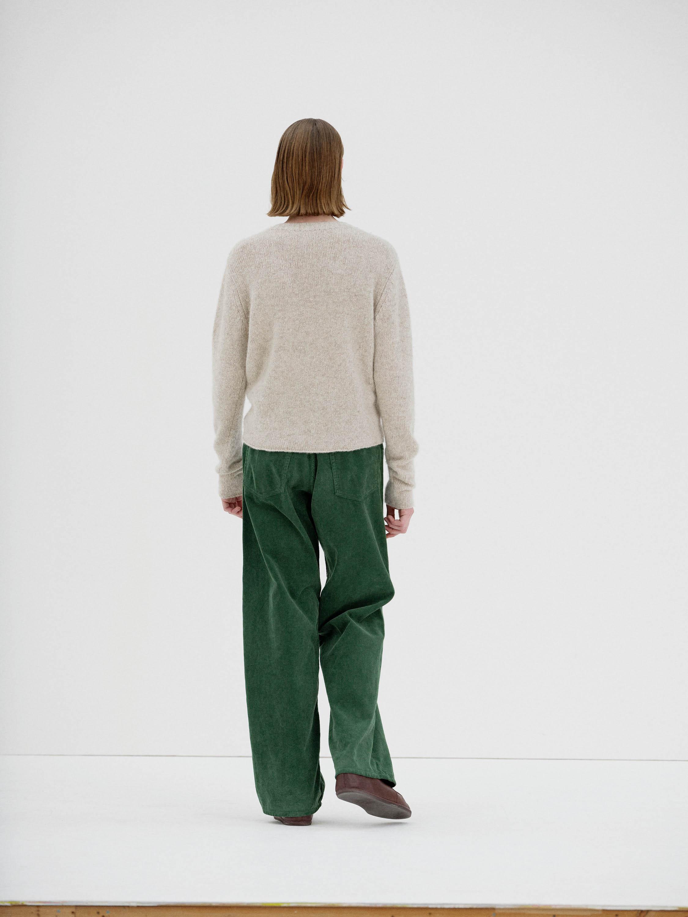 PIGMENT DYED FINX CORDUROY WIDE 5P PANTS 詳細画像 FOREST GREEN 4