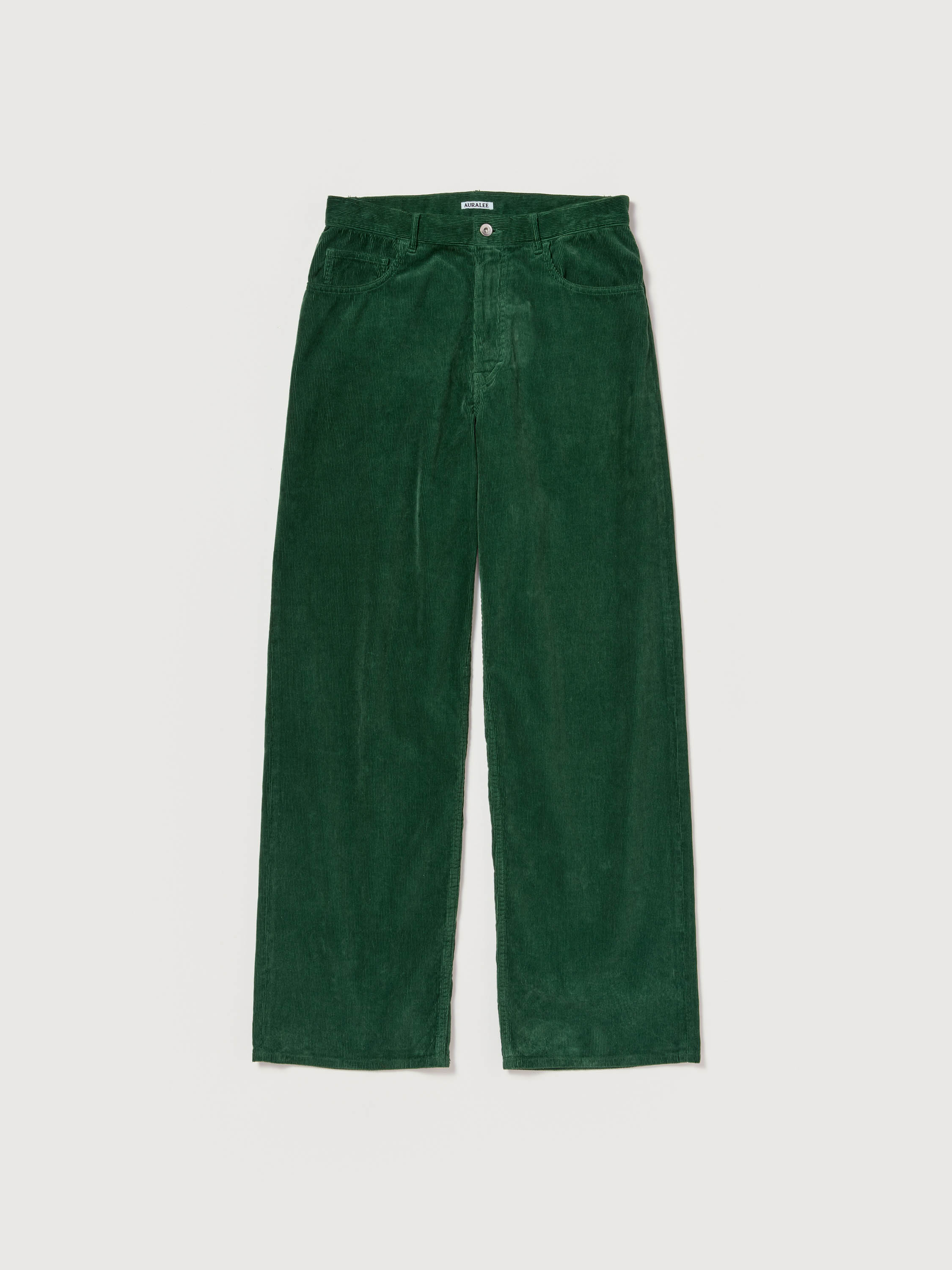 PIGMENT DYED FINX CORDUROY WIDE 5P PANTS 詳細画像 FOREST GREEN 5