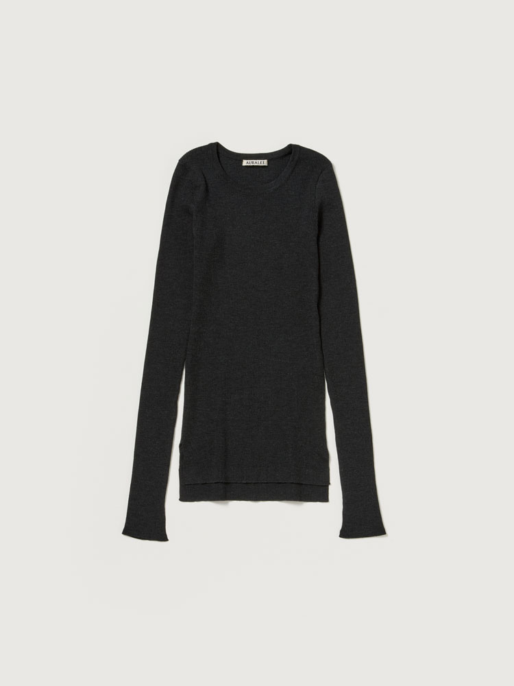 AURALEE wool HIGH GAUGE RIBKNIT バンドゥ Namu Shop - Auralee Wool Recycled Poly High Gauge Rib Knit