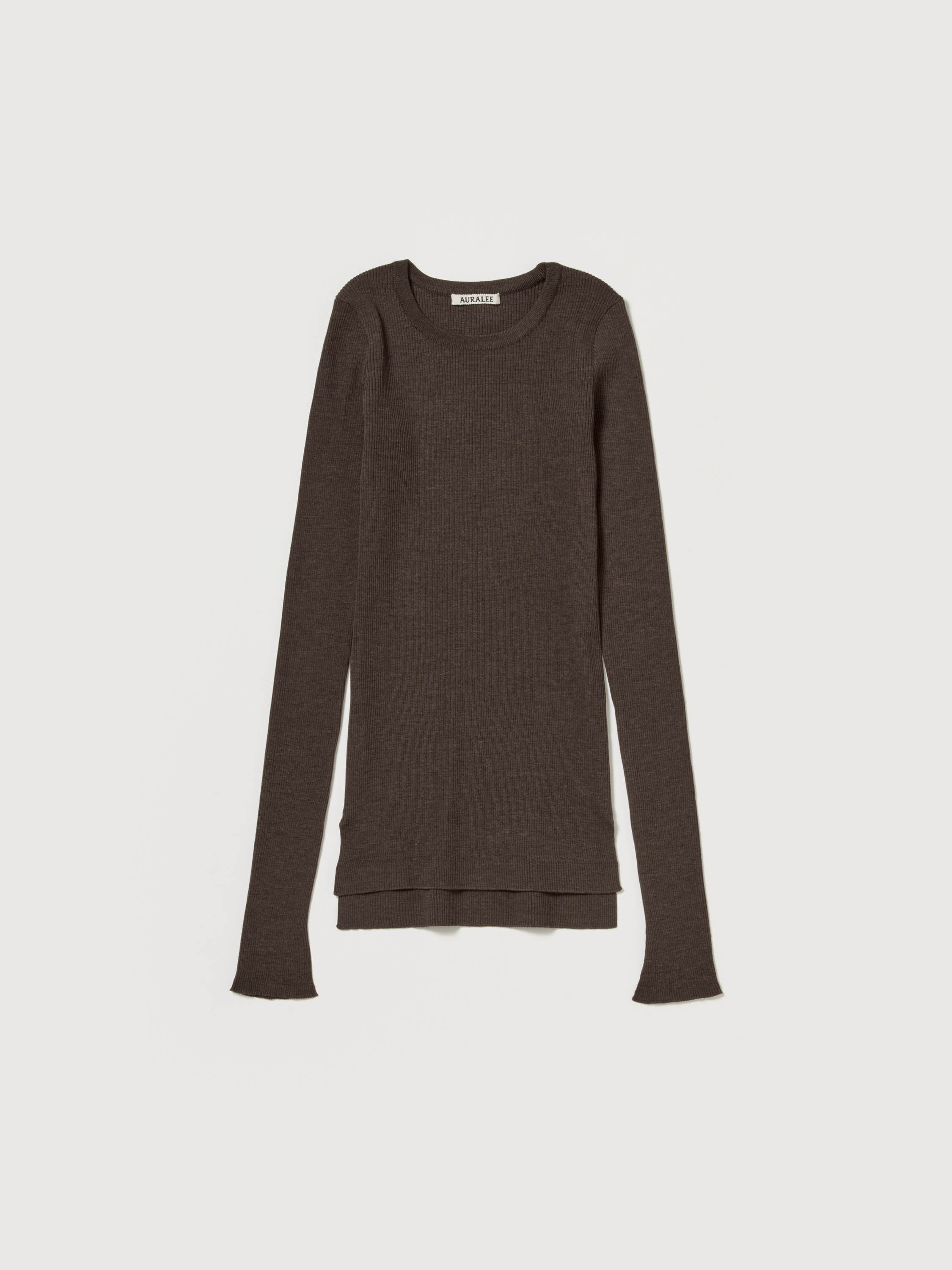 SUPER FINE WOOL HIGH GAUGE RIB KNIT P/O 詳細画像 TOP BROWN 4