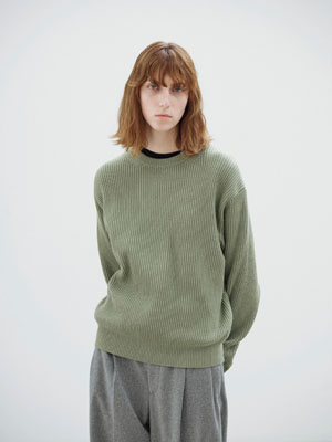 SUPER FINE WOOL SOFT RIB KNIT P/O