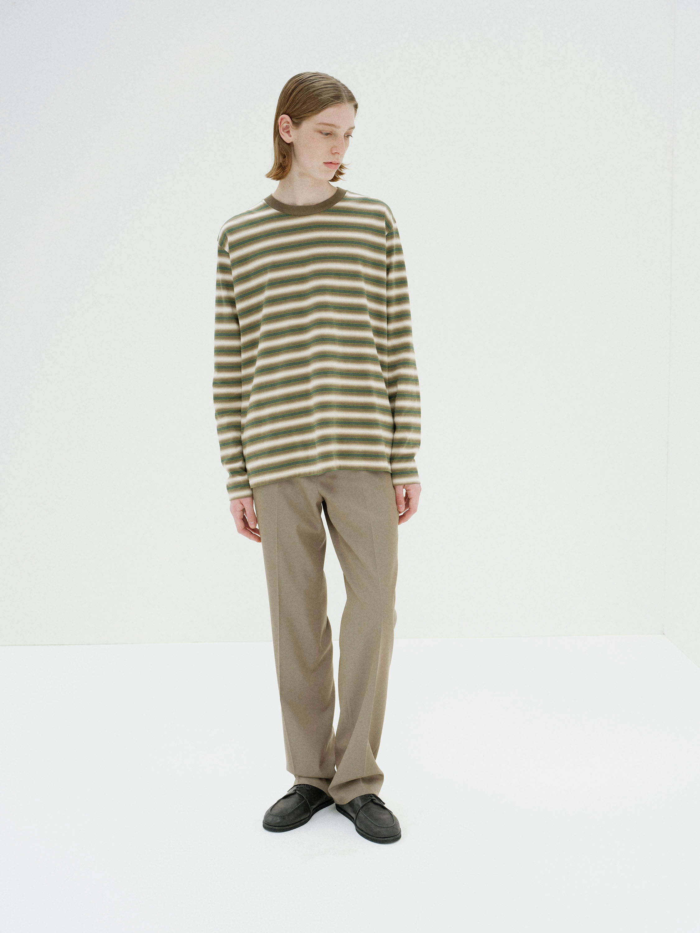 LIGHT WOOL MAX GABARDINE SLACKS 詳細画像 KHAKI CHAMBRAY 5