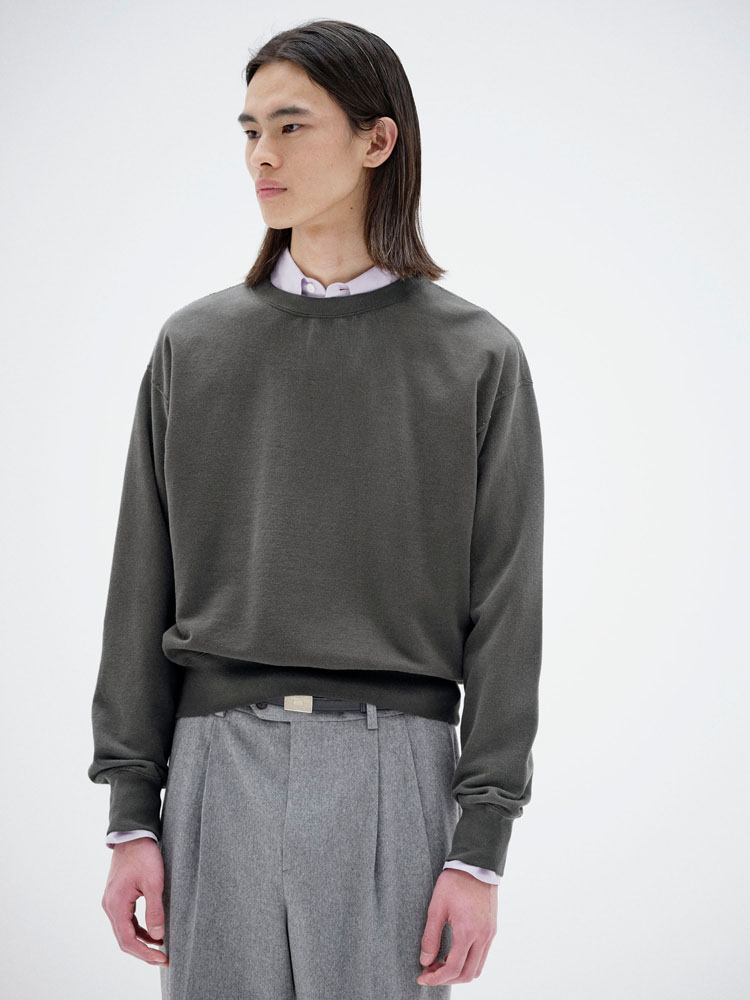 PRODUCT DYED PIMA LIGHT SWEAT P/O