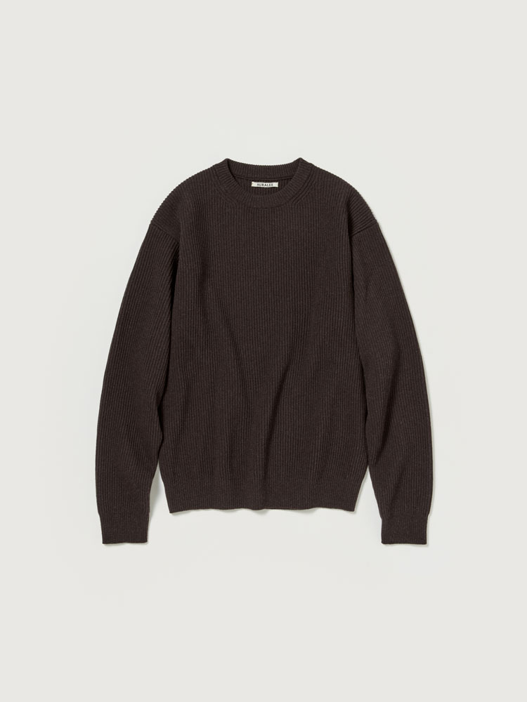SUPER FINE WOOL RIB KNIT P/O