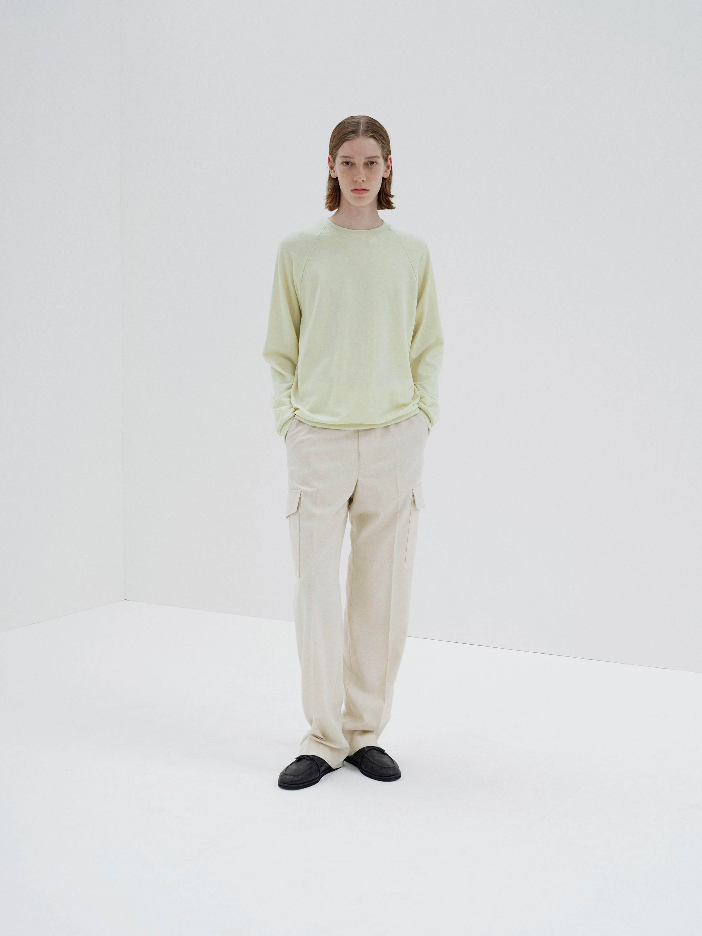 LIGHT WOOL SWEAT P/O 詳細画像 PALE LIME 2