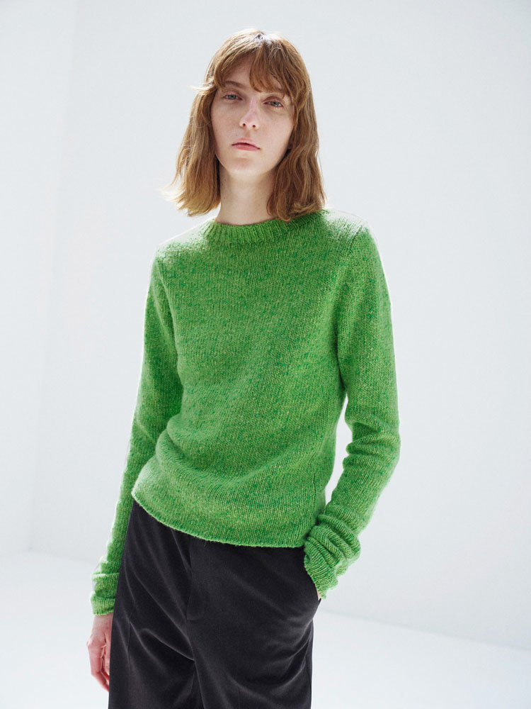 CASHMERE MELANGE KNIT P/O