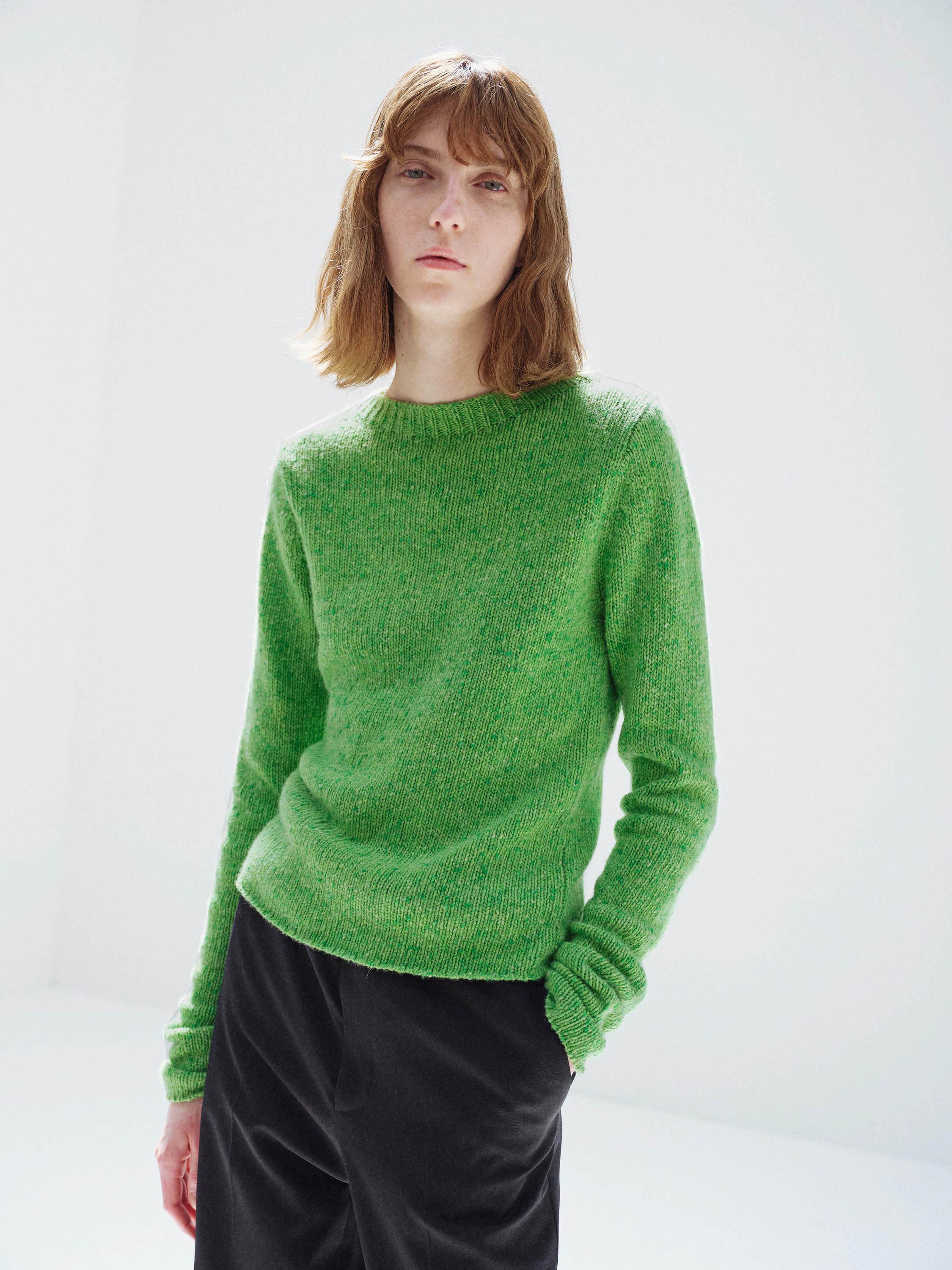 CASHMERE MELANGE KNIT P/O 詳細画像 TOP GREEN 1