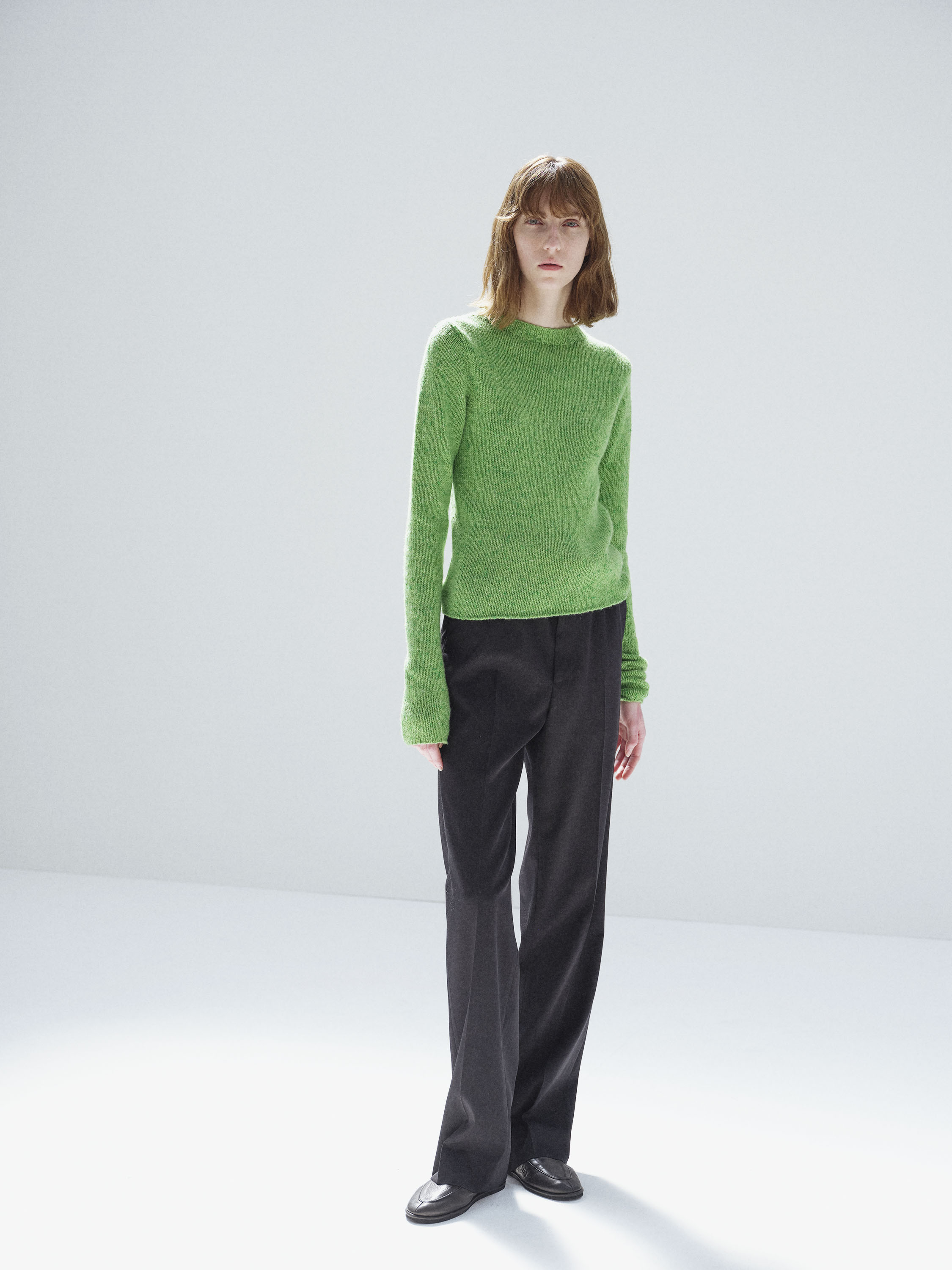 CASHMERE MELANGE KNIT P/O 詳細画像 TOP GREEN 2