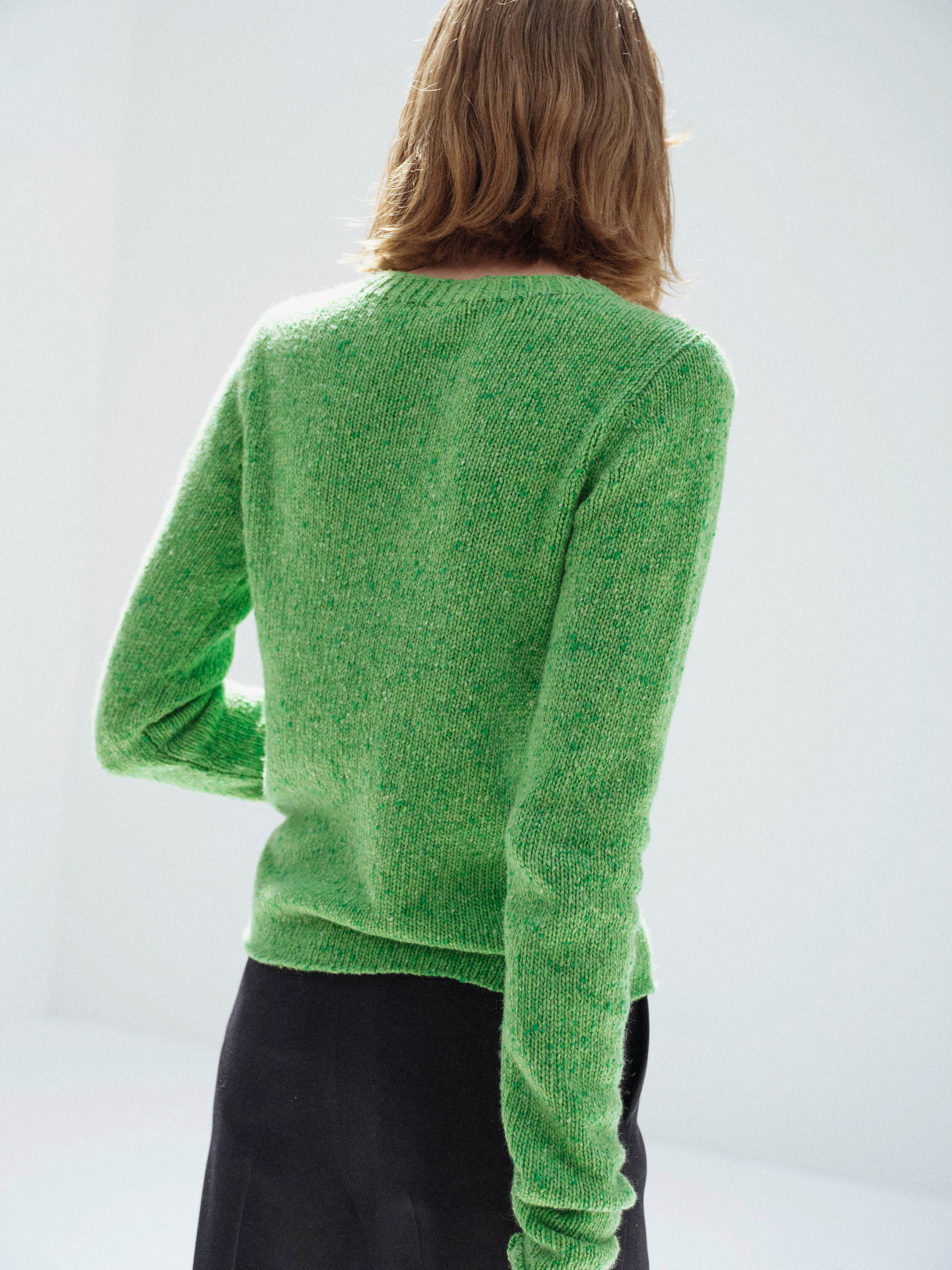 CASHMERE MELANGE KNIT P/O 詳細画像 TOP GREEN 3