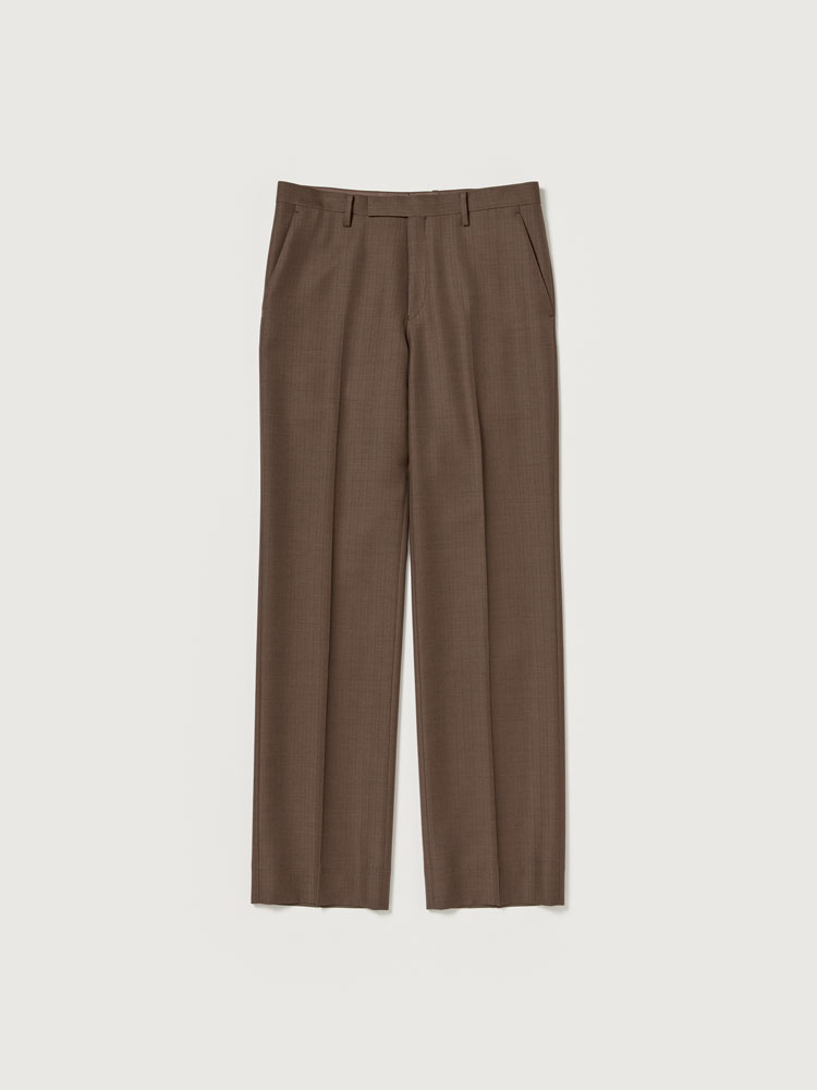 BLUEFACED WOOL NARROW SLACKS