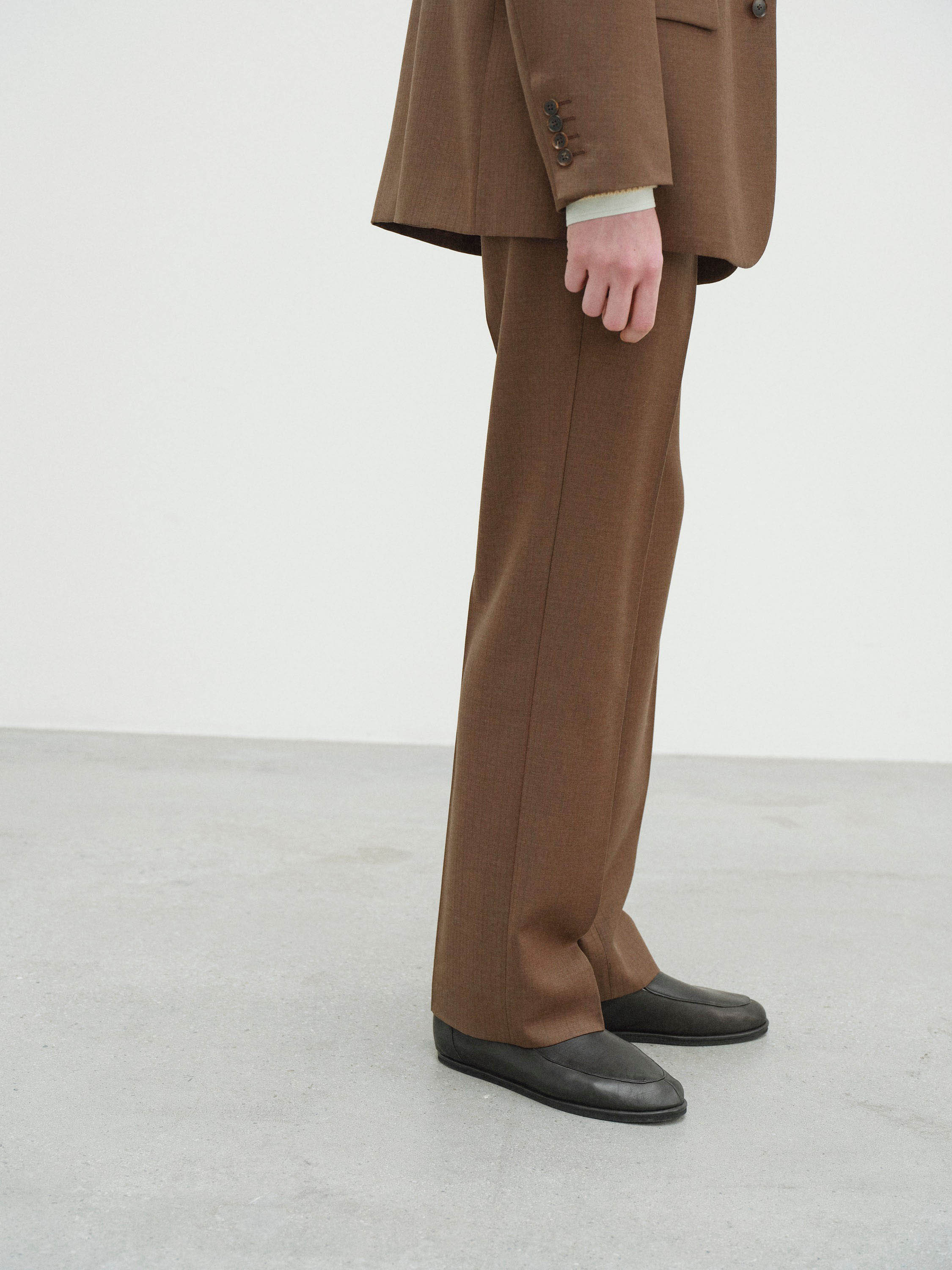 AURALEE 20AW/Bluefaced Wool Slacks サイズ4 AURALEE(オーラリー)/ BLUEFACED WOOL WIDE SLACKS -TOP KHAKI