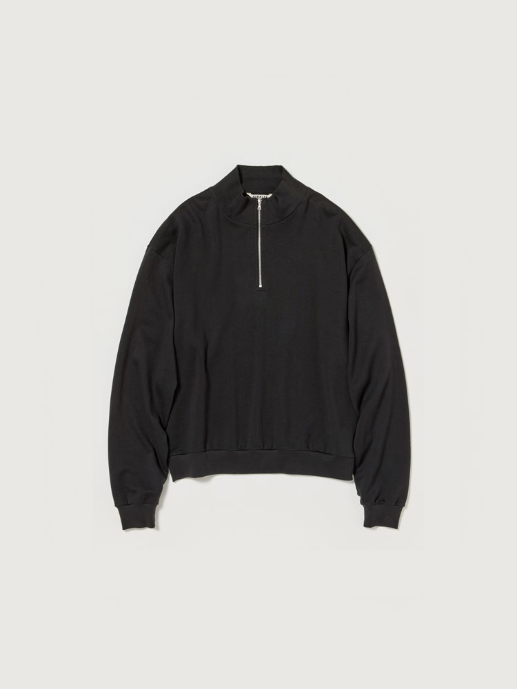 SUPER HIGH GAUGE SWEAT HALF ZIP P/O - AURALEE Official Website