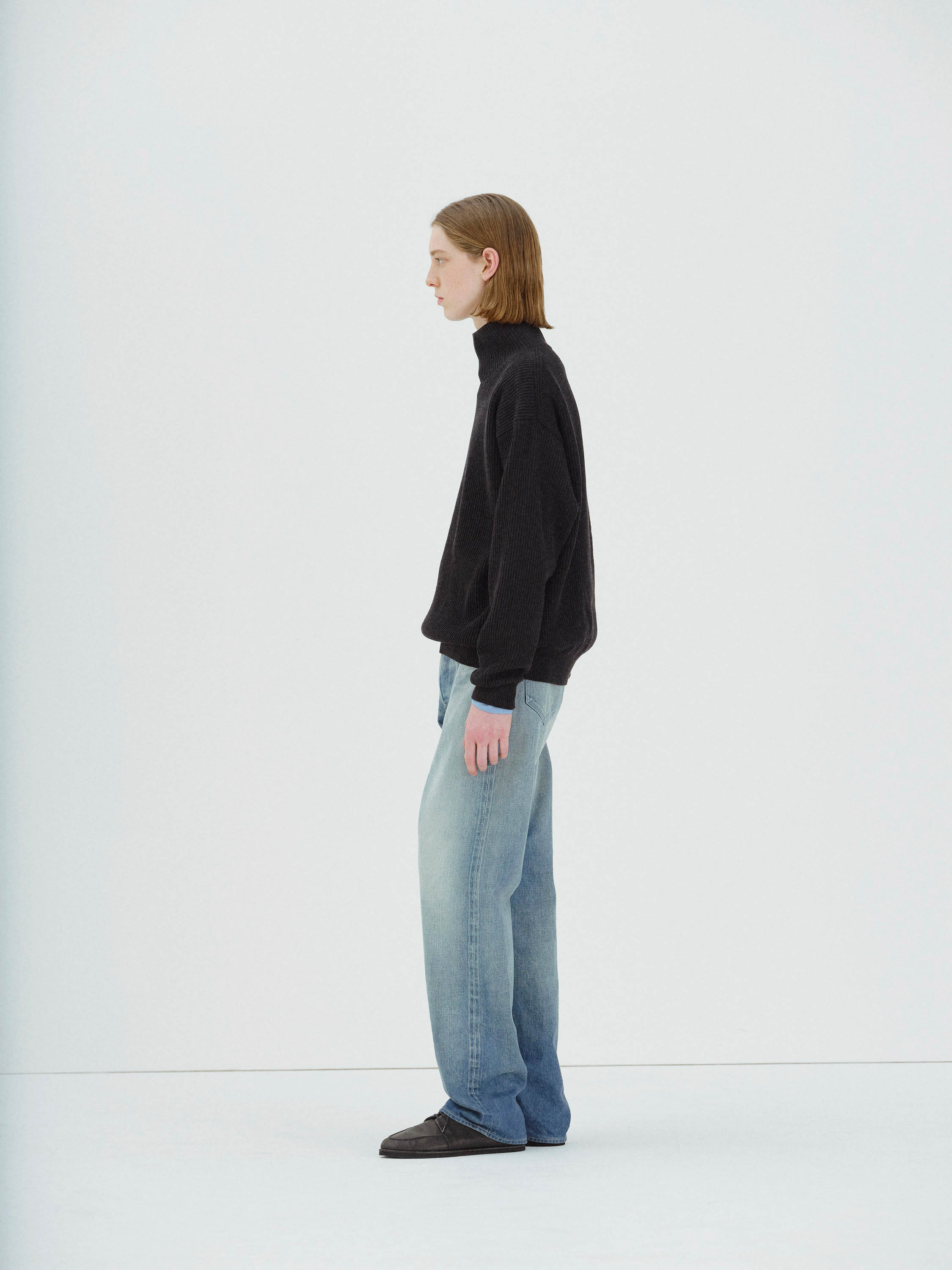 SELVEDGE FADED HEAVY DENIM WIDE PANTS 詳細画像 FADED INDIGO 3