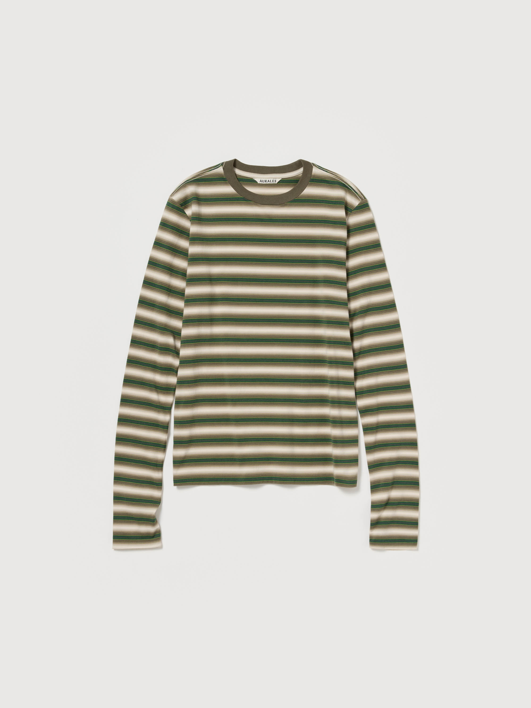 GRADIENT STRIPE JERSEY L/S TEE 詳細画像 FADE BROWN STRIPE 1