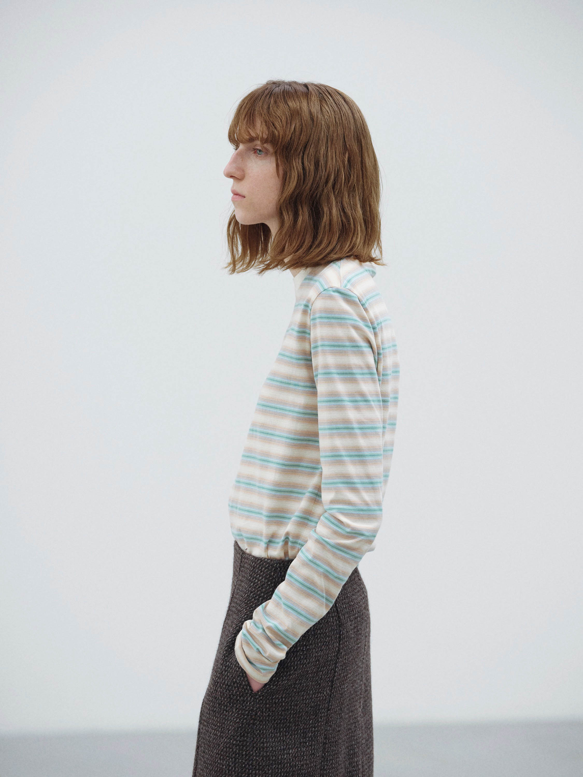 GRADIENT STRIPE JERSEY L/S TEE 詳細画像 FADE BLUE STRIPE 2