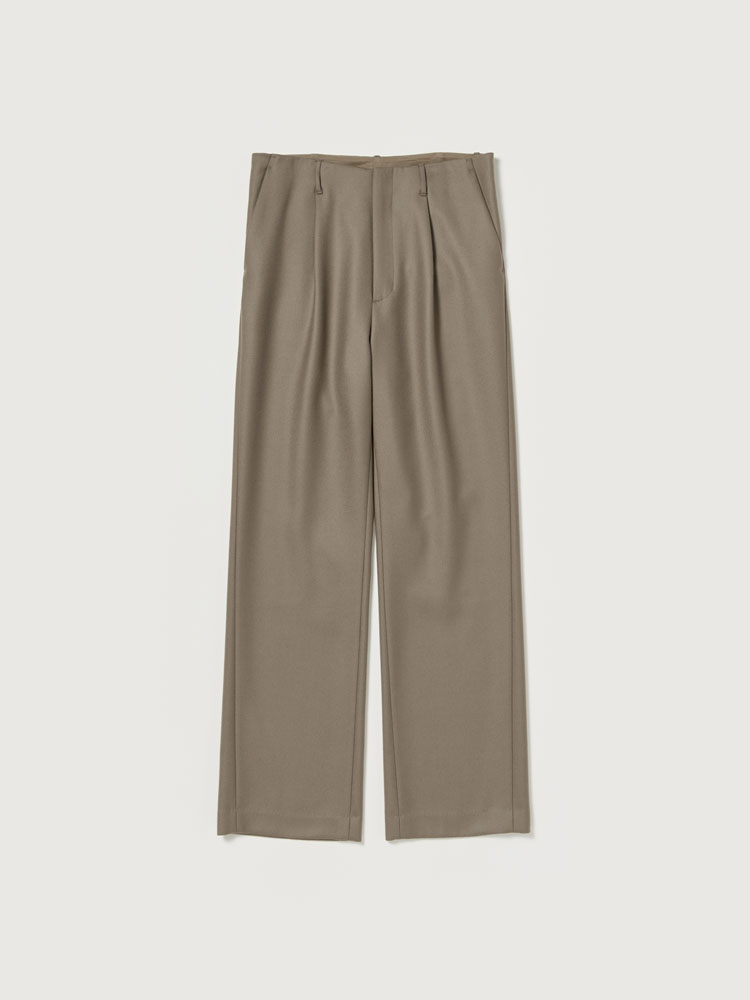 LIGHT MELTON ONE-TUCK SLACKS - AURALEE Official Website