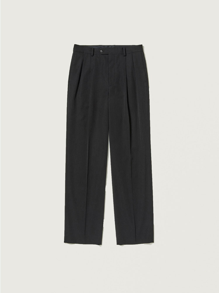 LIGHT WOOL MAX GABARDINE TWO-TUCK SLACKS - AURALEE Official