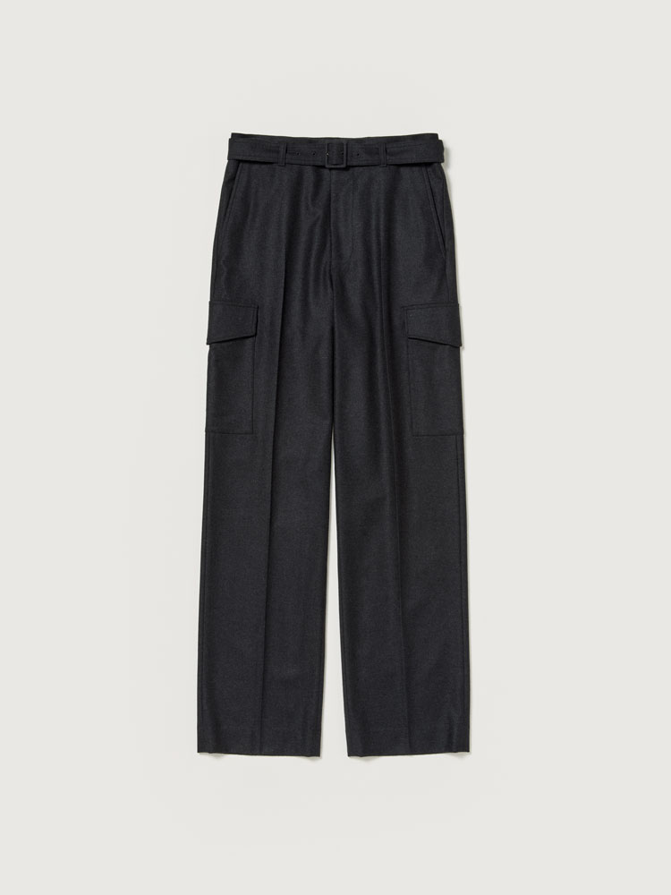 WOOL FULLING FLANNEL CARGO SLACKS