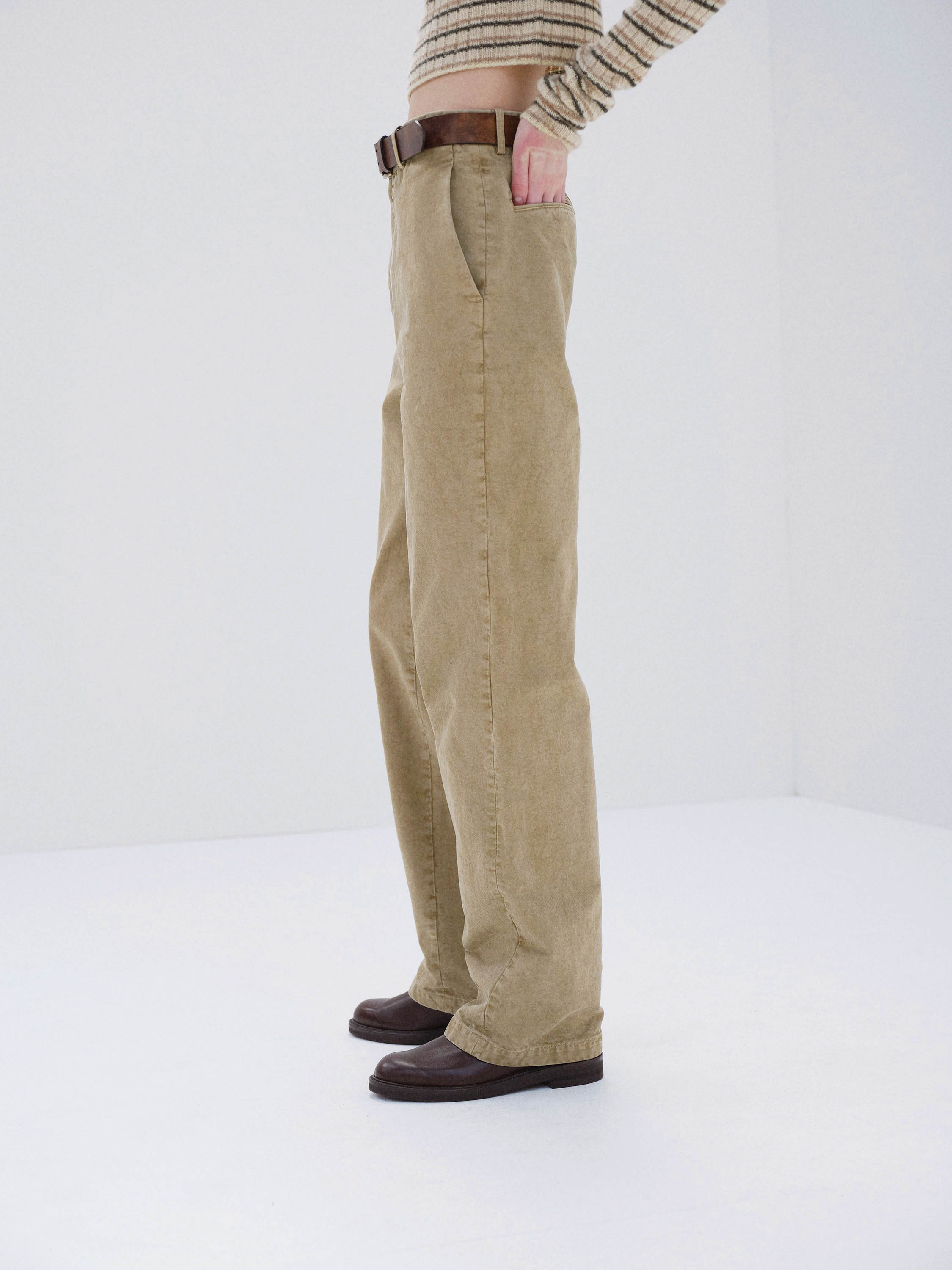 PRODUCT DYED FINX CHINO NARROW PANTS 詳細画像 BEIGE 3