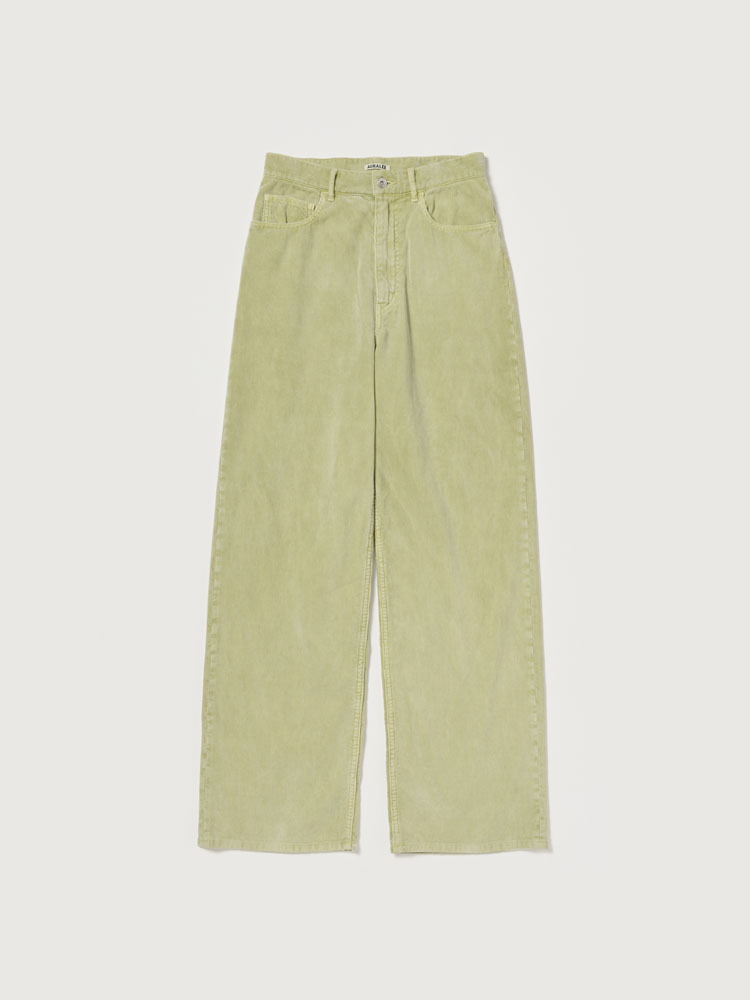 PIGMENT DYED FINX CORDUROY WIDE 5P PANTS