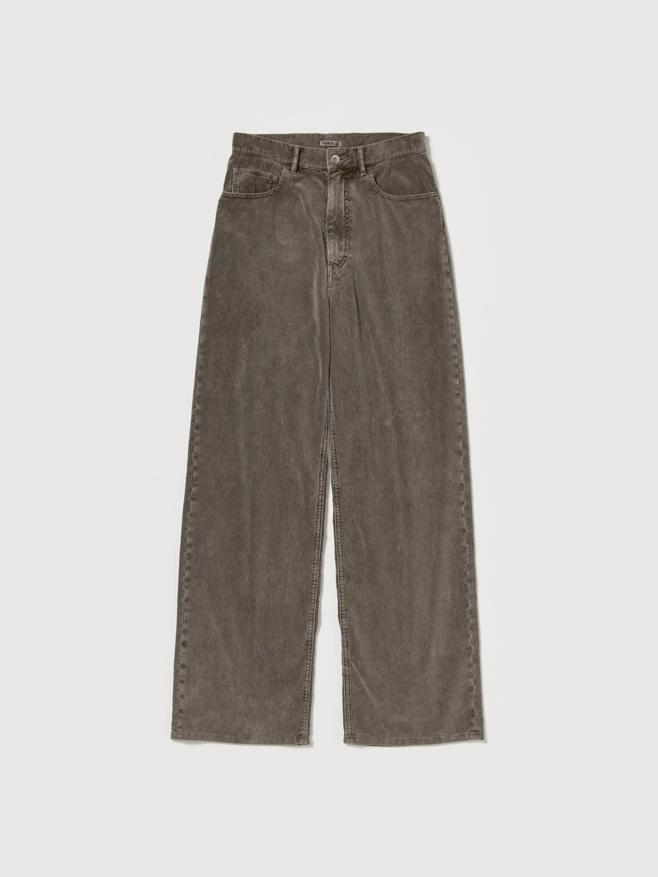 PIGMENT DYED FINX CORDUROY WIDE 5P PANTS 詳細画像 OLIVE BROWN 2