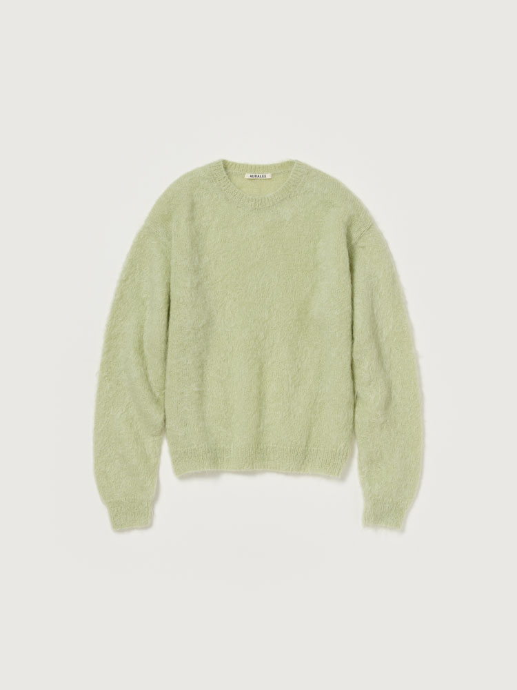 BRUSHED SUPER KID MOHAIR KNIT P/O