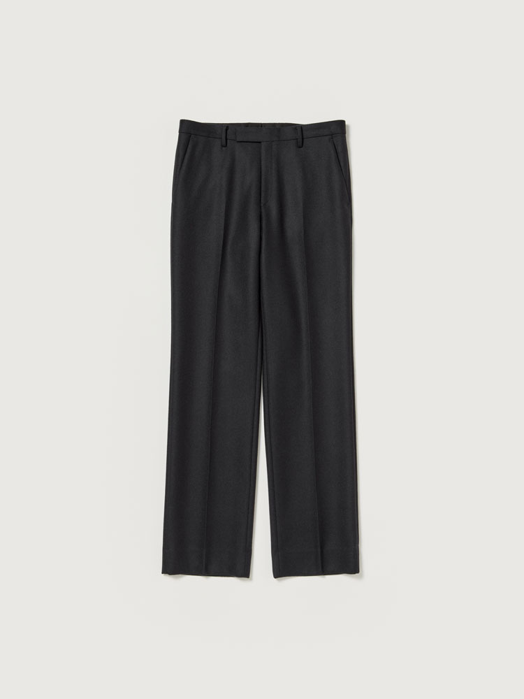 LIGHT MELTON NARROW SLACKS - AURALEE Official Website