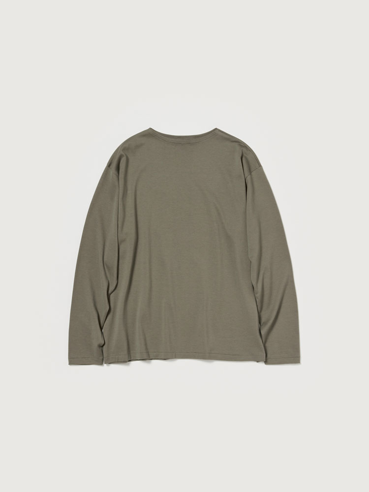 LUSTER PLAITING BOAT-NECK L/S TEE