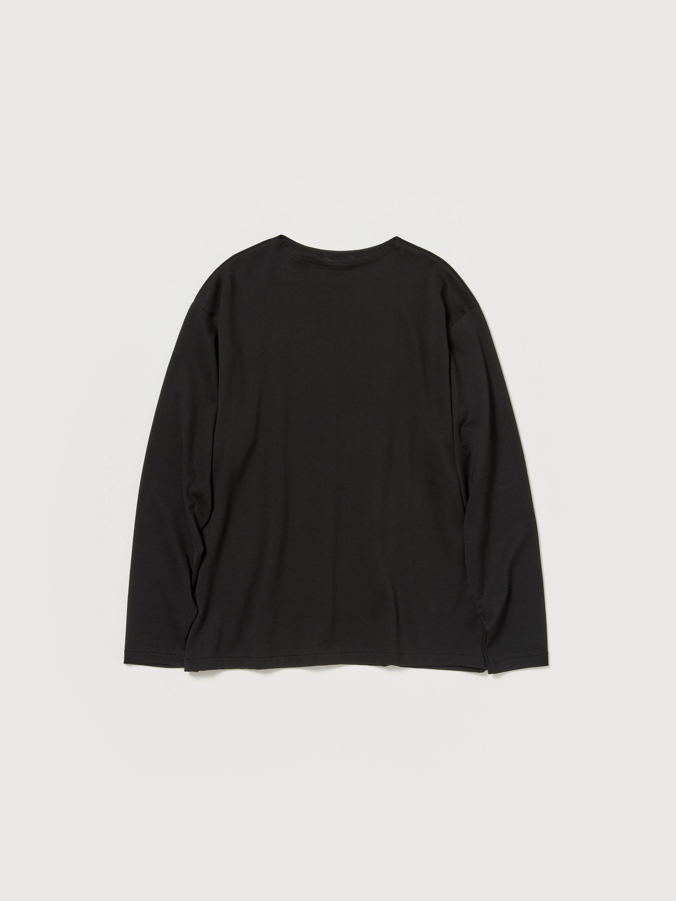 LUSTER PLAITING BOAT-NECK L/S TEE 詳細画像 BLACK 1