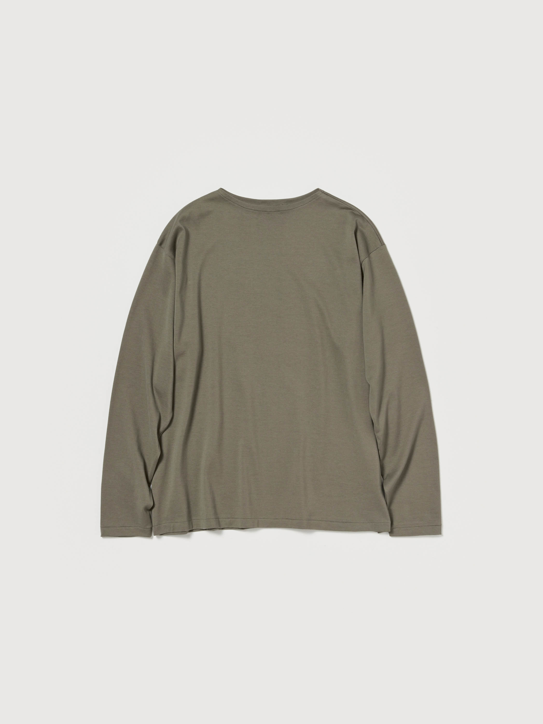 LUSTER PLAITING BOAT-NECK L/S TEE 詳細画像 KHAKI 2