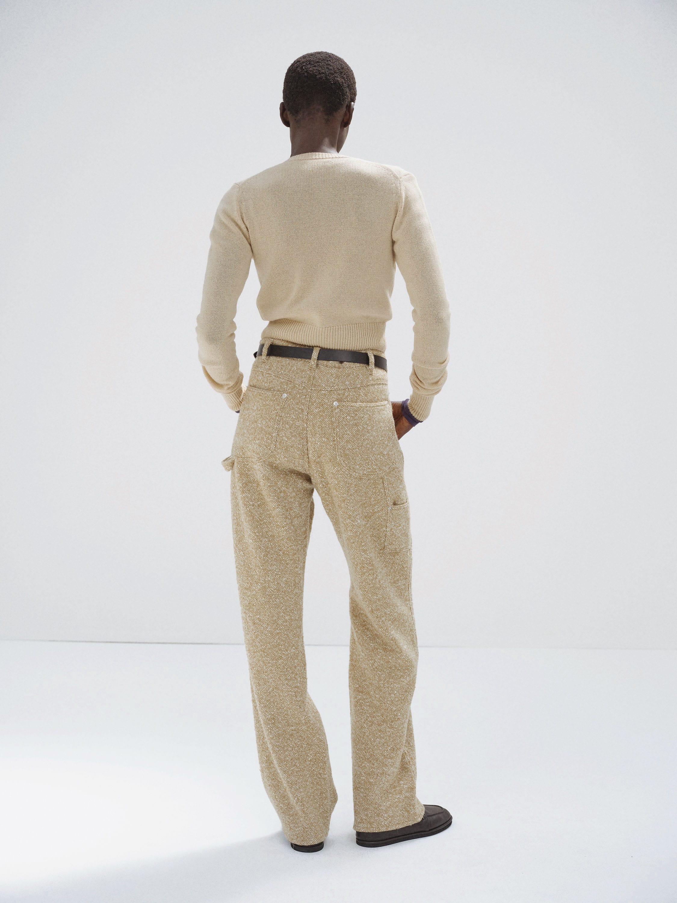 HOMESPUN TWEED  PANTS 詳細画像 CAMEL BEIGE 4