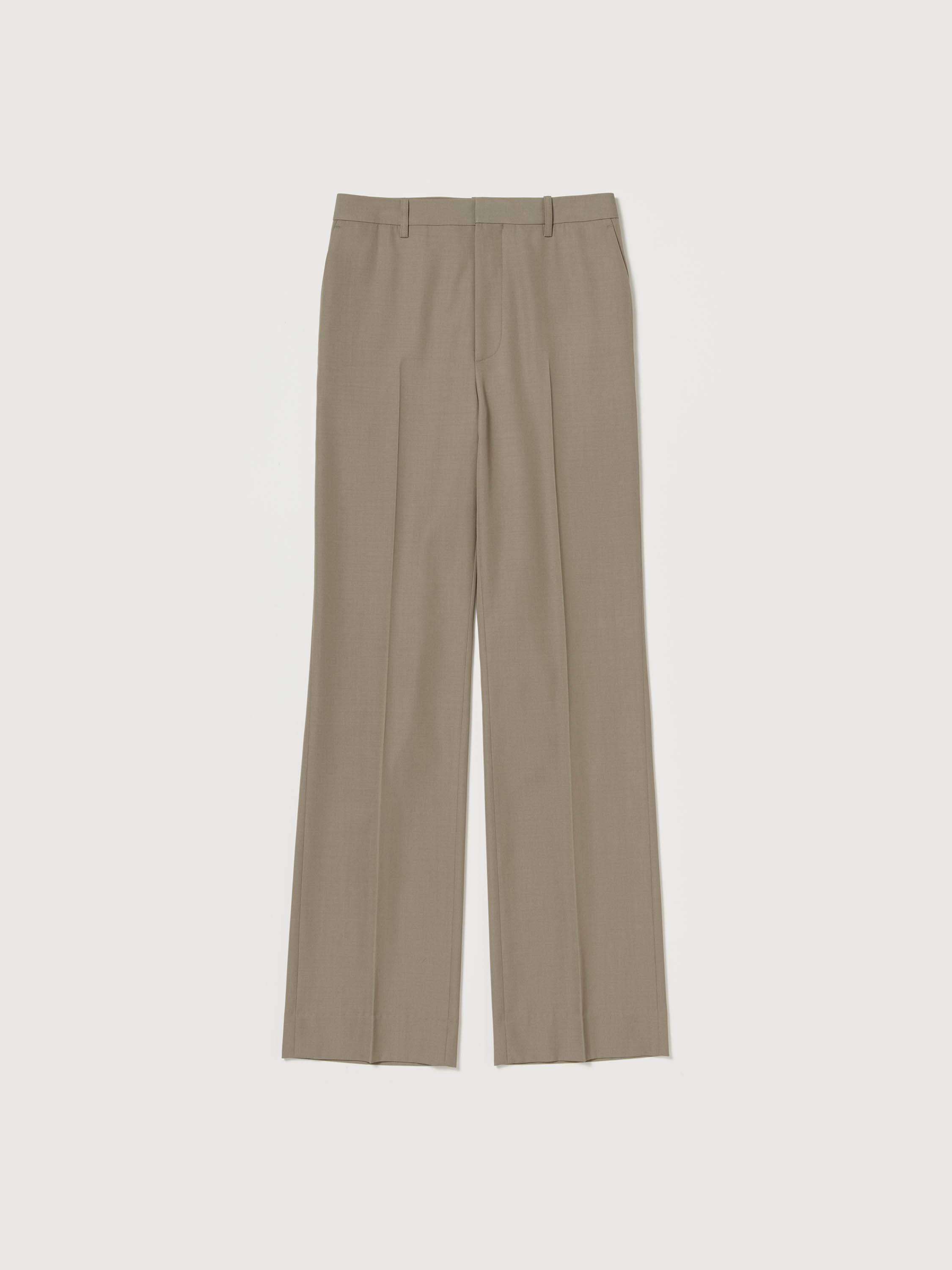 LIGHT WOOL MAX GABARDINE SLACKS 詳細画像 KHAKI CHAMBRAY 1