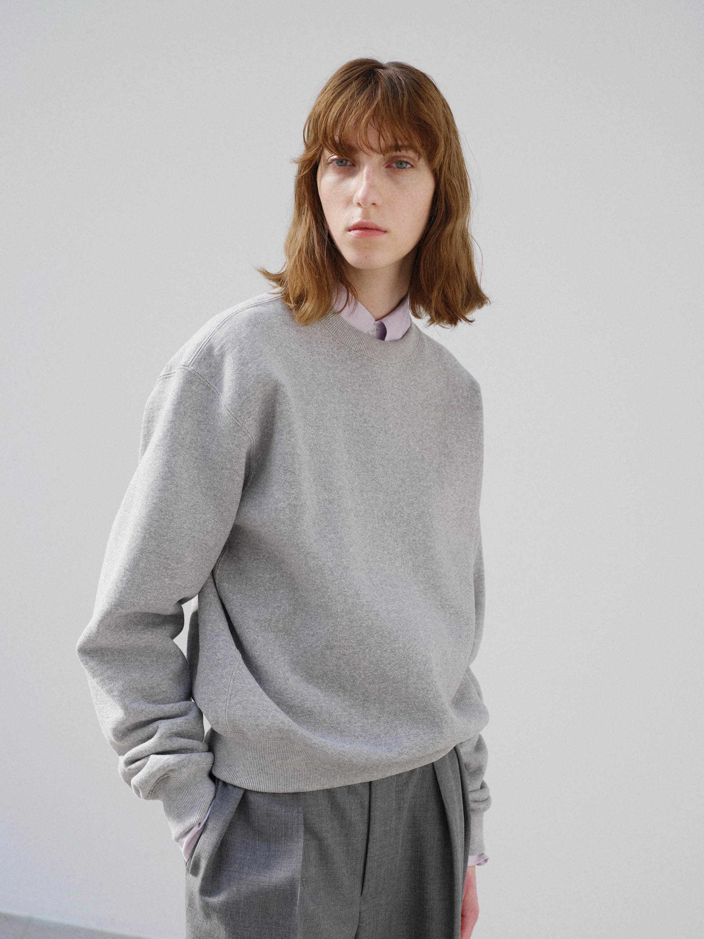 SMOOTH SOFT BD SWEAT P/O 詳細画像 TOP GRAY 1