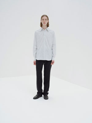 COTTON SILK STRIPE SHIRT