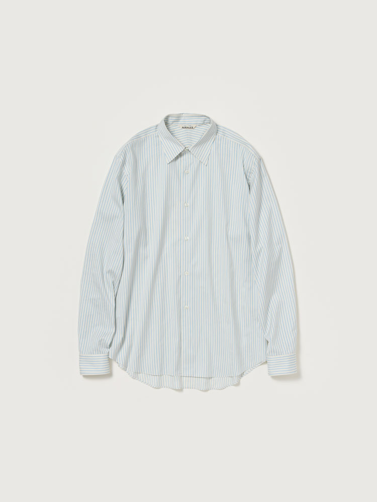 COTTON SILK STRIPE SHIRT