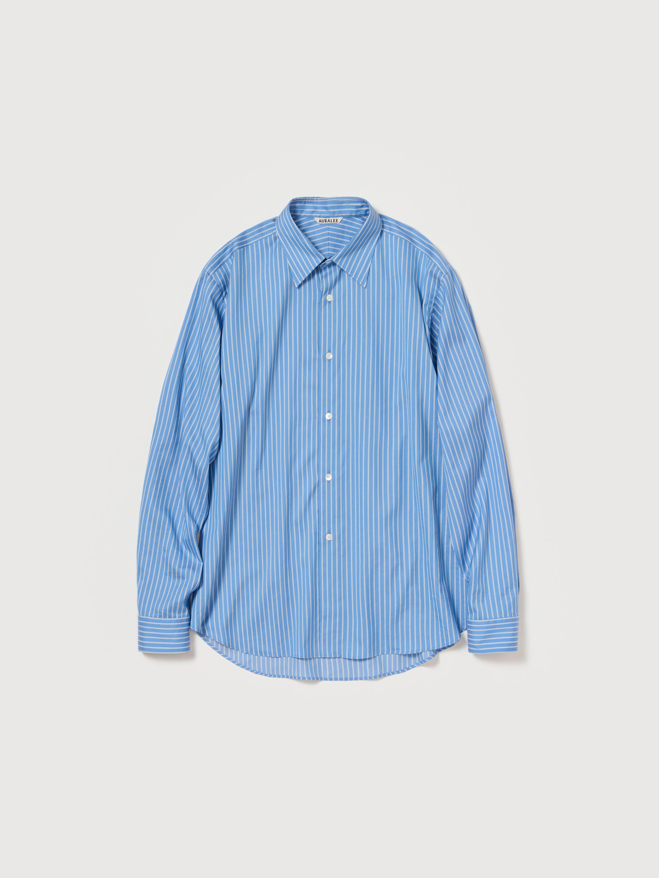COTTON SILK STRIPE SHIRT 詳細画像 BLUE STRIPE 1