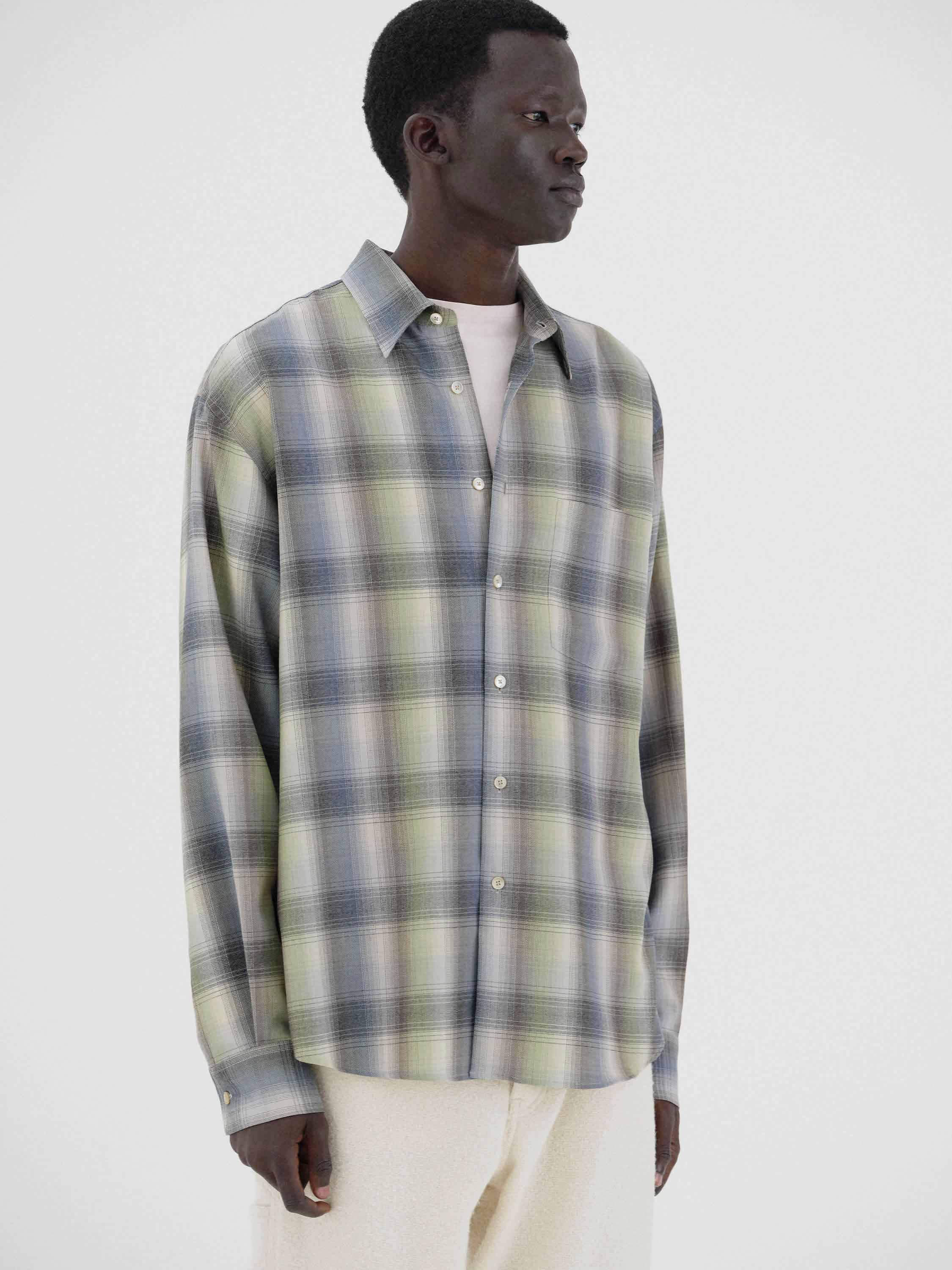 SUPER LIGHT WOOL CHECK SHIRT - AURALEE Official Website