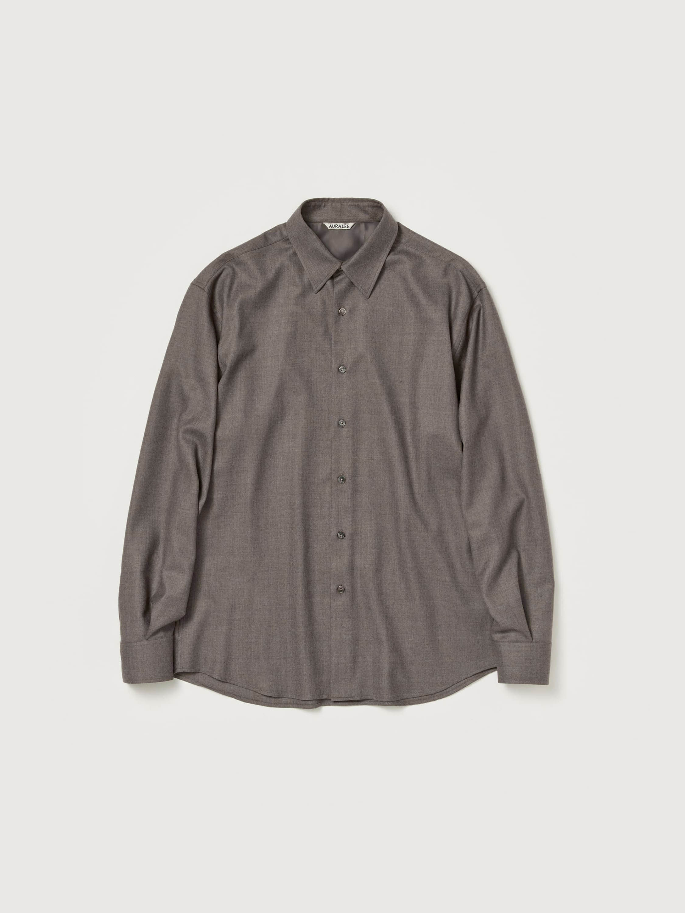 SUPER LIGHT WOOL SHIRT 詳細画像 TOP BROWN 1