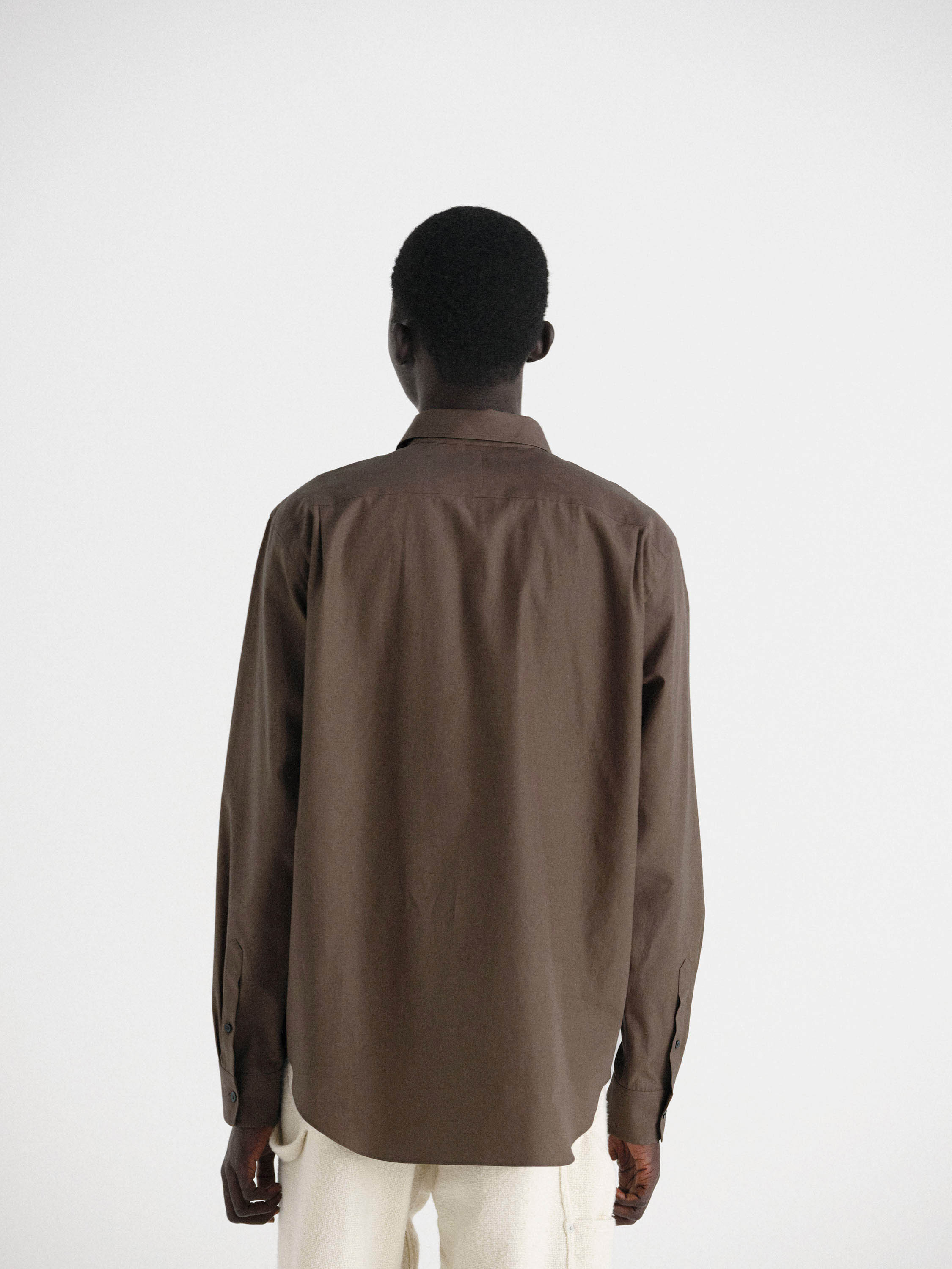 WASHED FINX TWILL SHIRT 詳細画像 BROWN 3