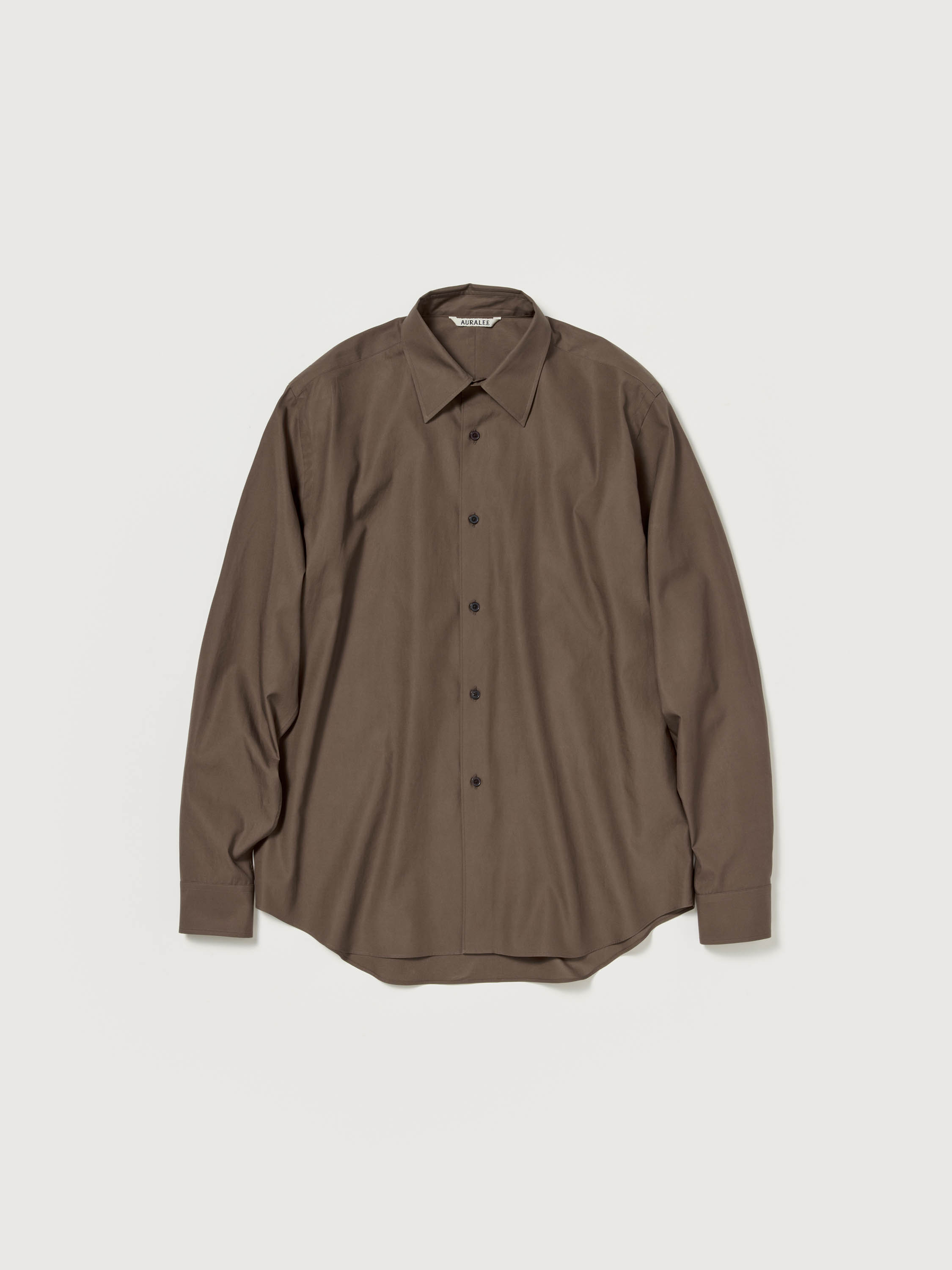 WASHED FINX TWILL SHIRT 詳細画像 BROWN 4