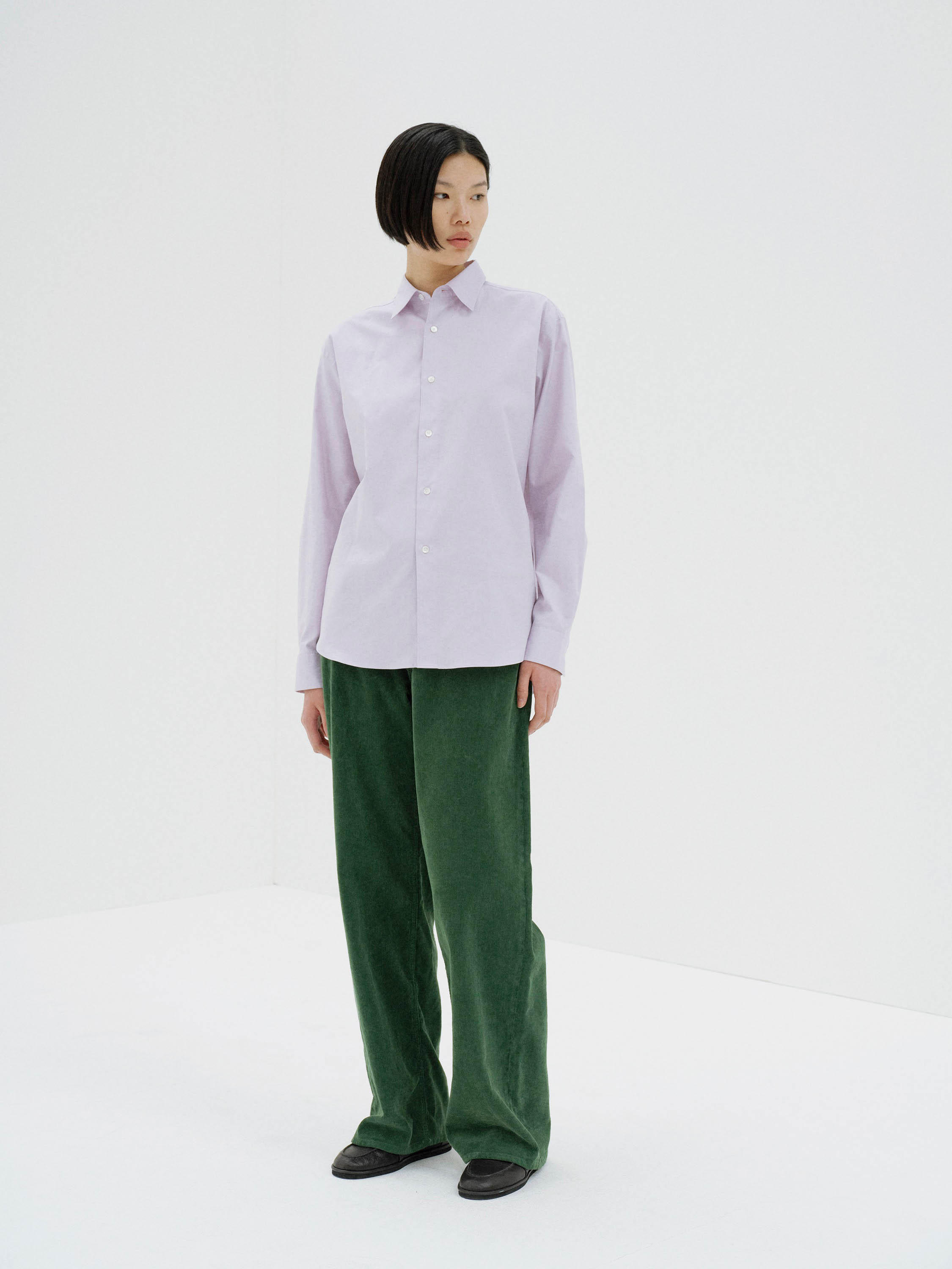 FINX OX CHAMBRAY SHIRT 詳細画像 PALE PURPLE 2